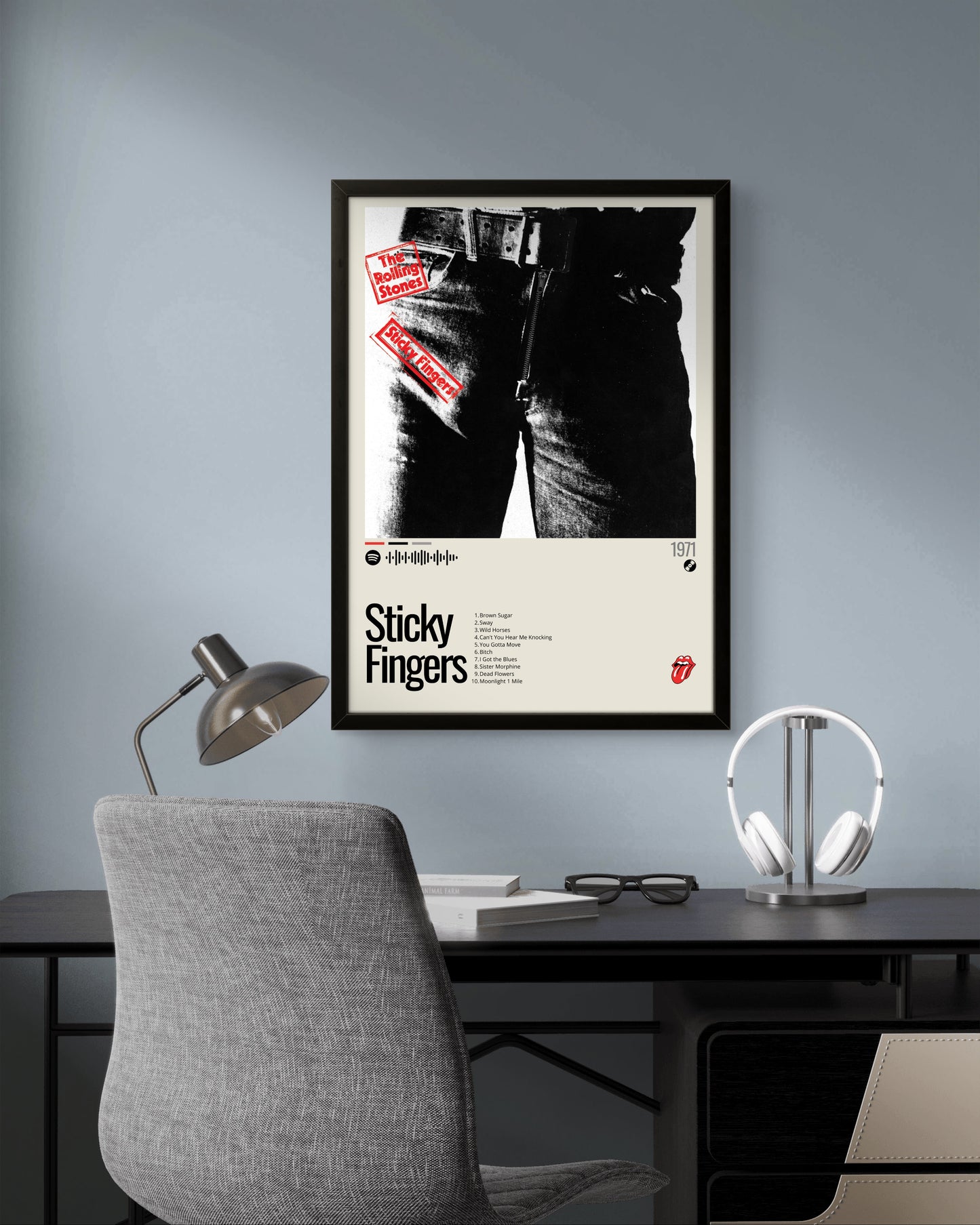 Quadro: Sticky Fingers (1971) by The Rolling Stones