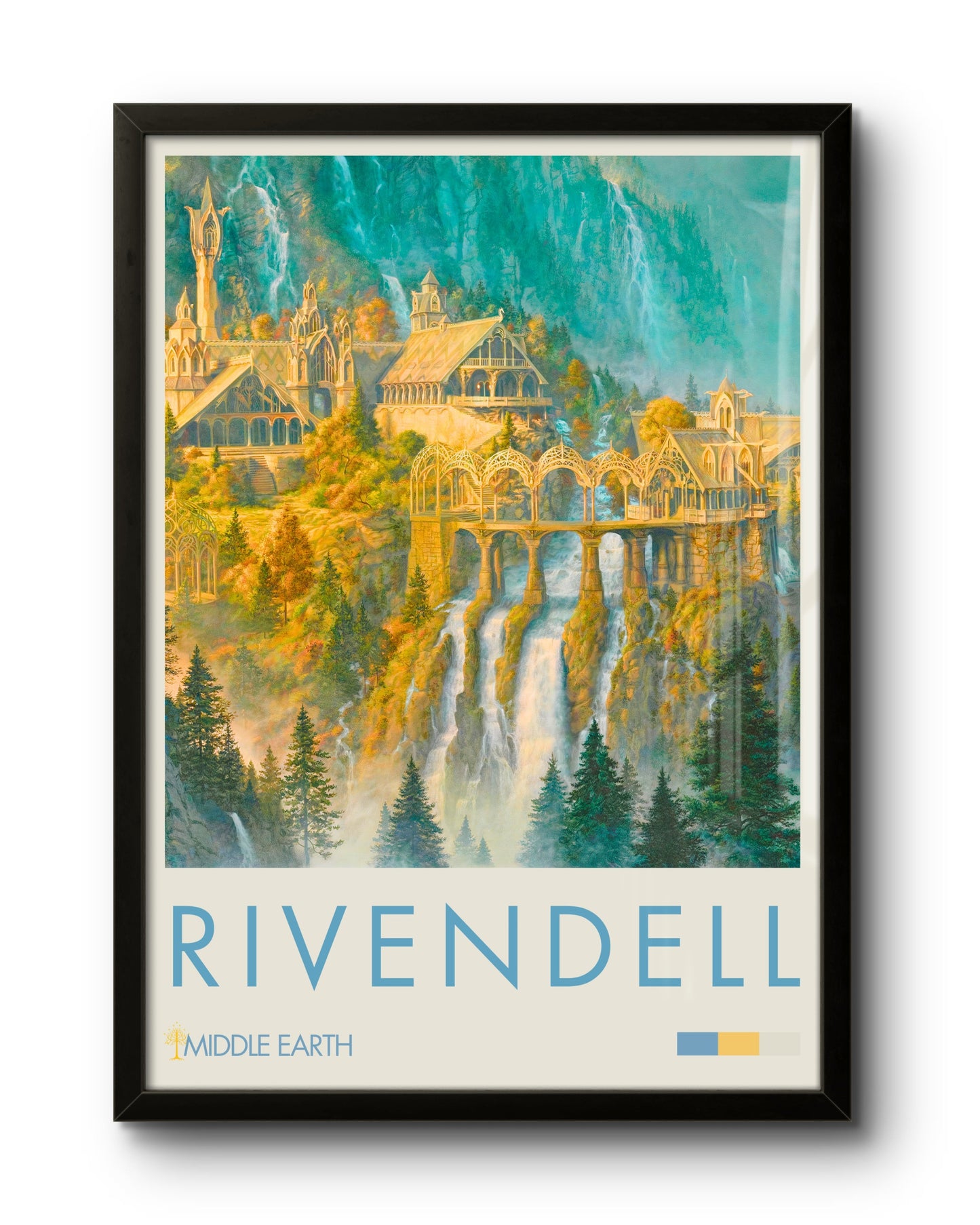 Quadro: Rivendell / Valfenda (O Senhor dos Anéis)