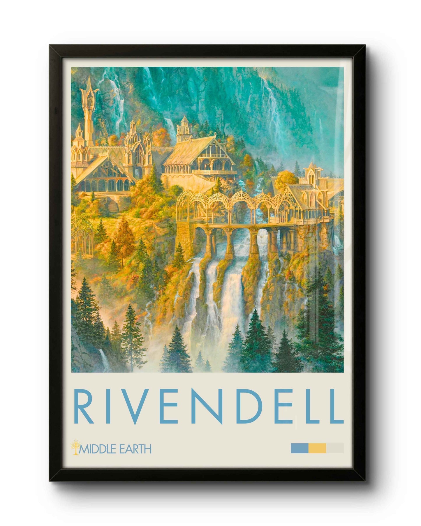 Quadro: Rivendell / Valfenda (O Senhor dos Anéis)