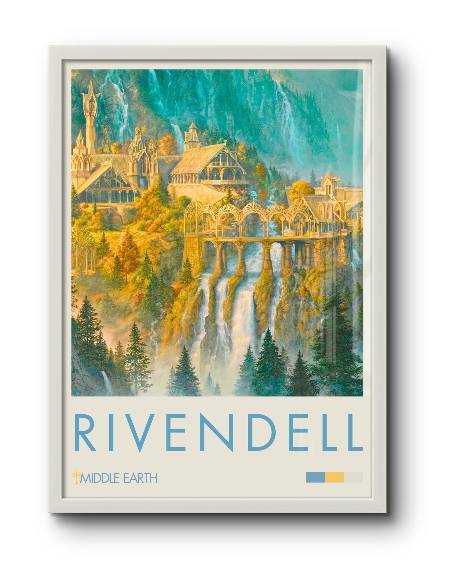 Quadro: Rivendell / Valfenda (O Senhor dos Anéis)