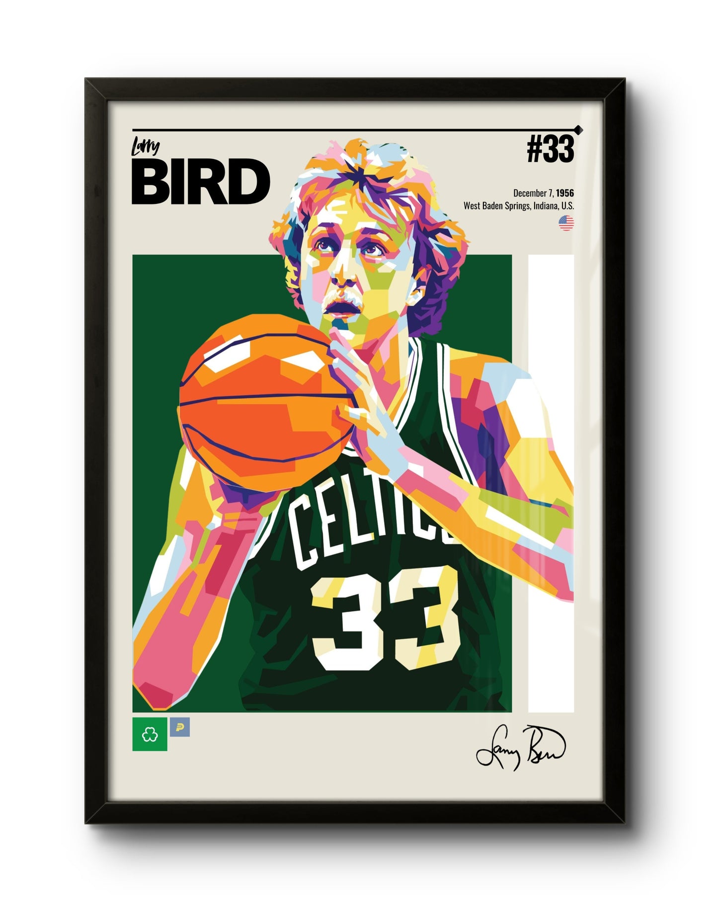 Quadro: Larry Bird / Boston Celtics (NBA)