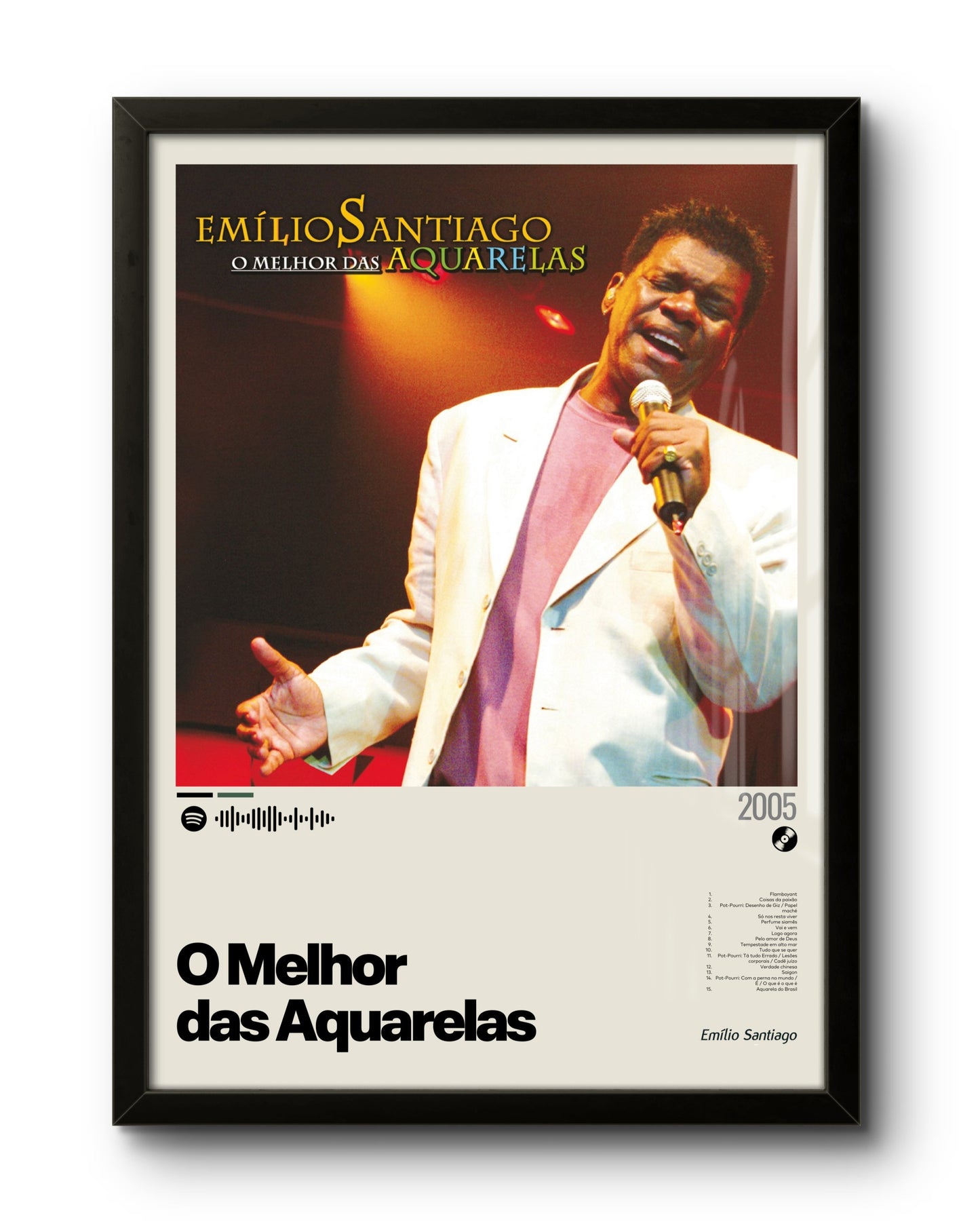 Quadro: O Melhor das Aquarelas (2005) por Emílio Santiago