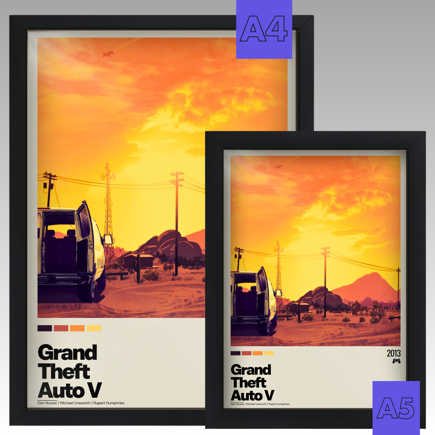 Quadro: Grand Theft Auto V / GTA V (2013) - Quadraê