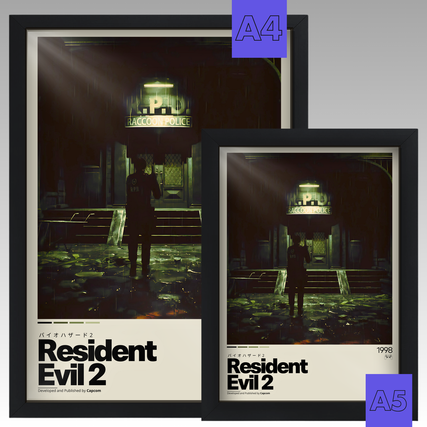 Quadro: Resident Evil 2 (1998) - Quadraê