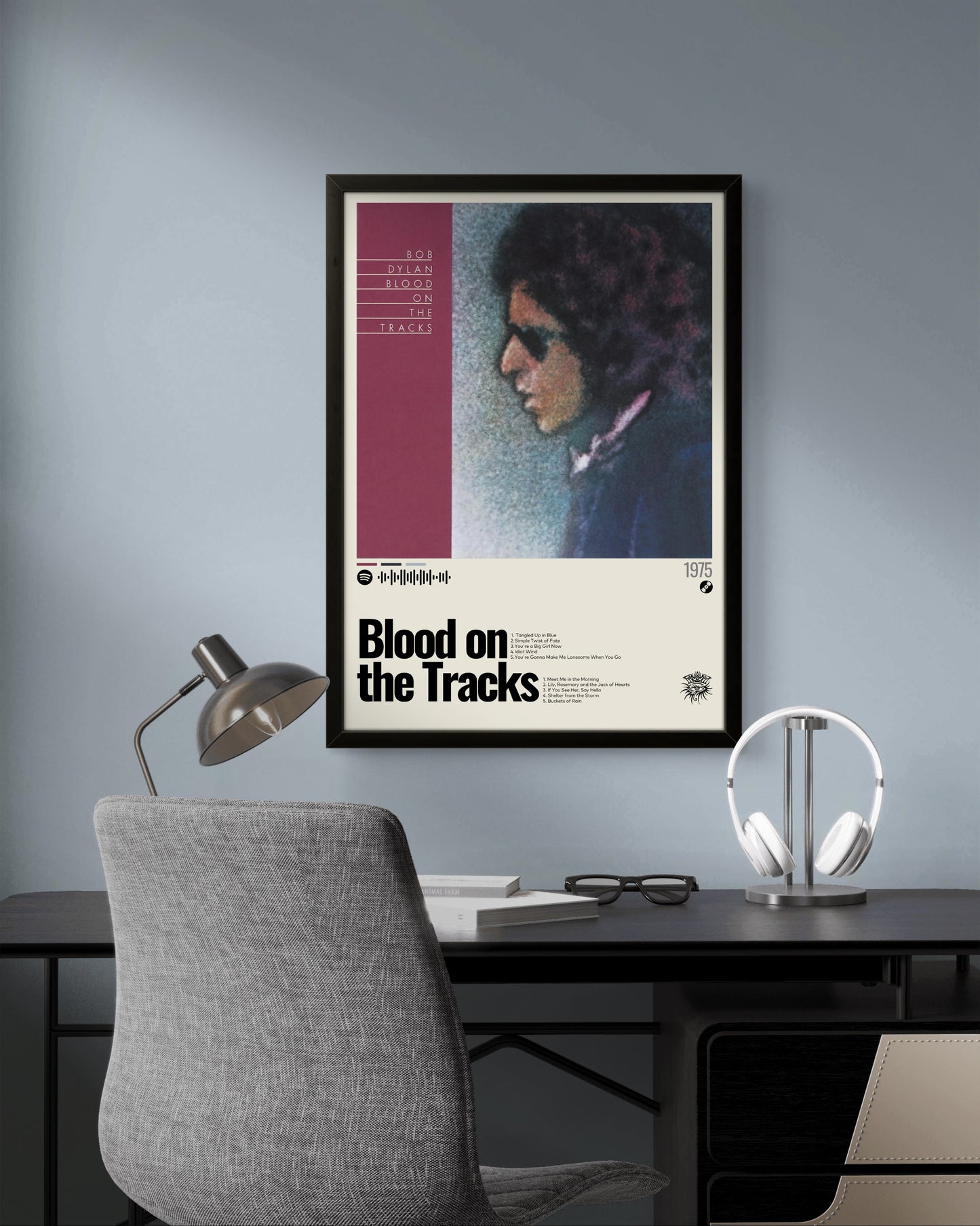 Quadro: Blood On The Tracks (1975) by Bob Dylan