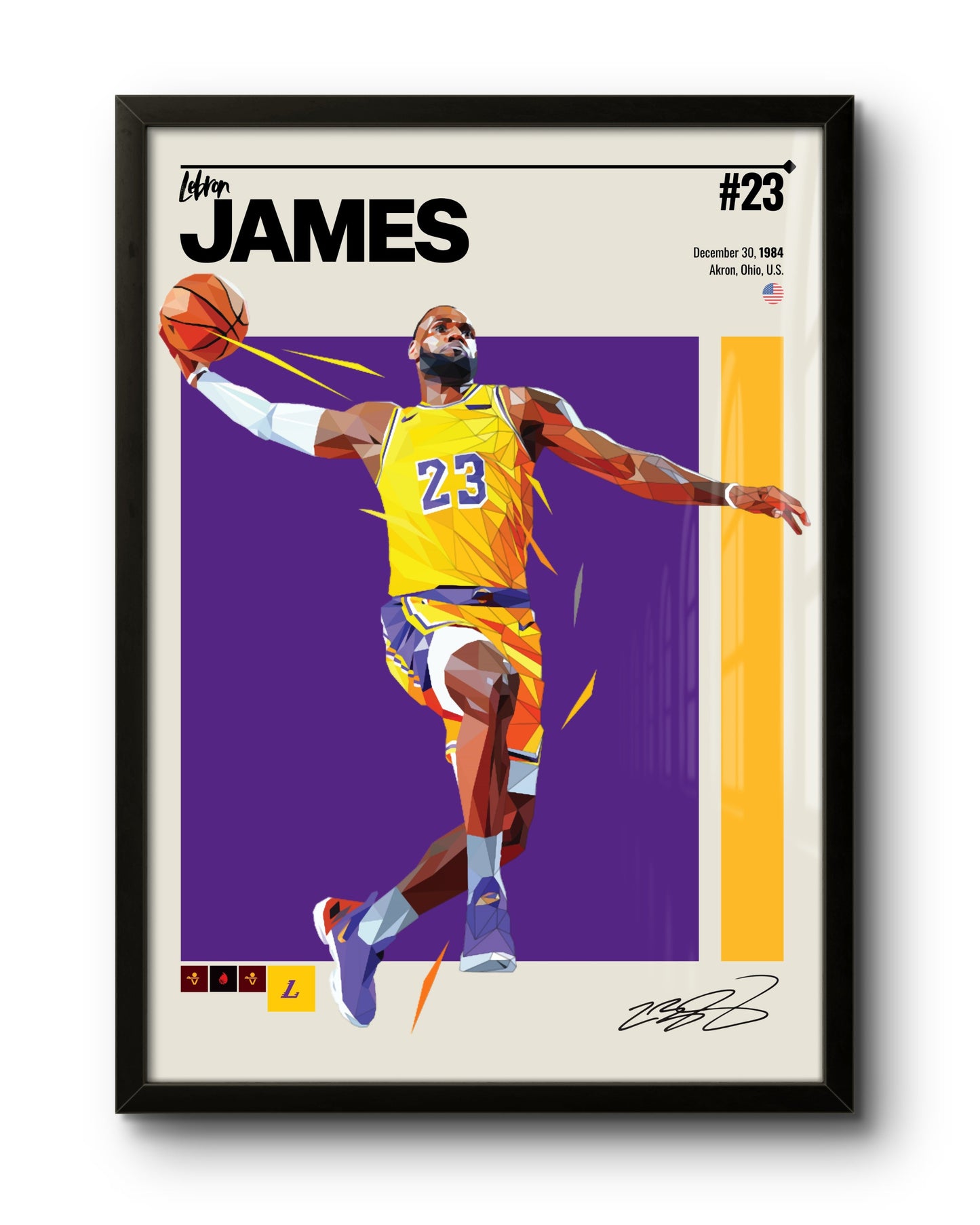 Quadro: Lebron James / Los Angeles Lakers (NBA)