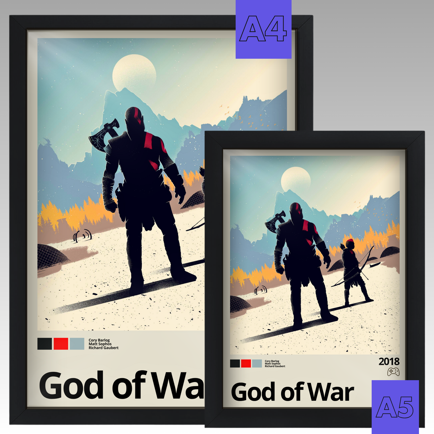 Quadro: God of War (2018) - Quadraê