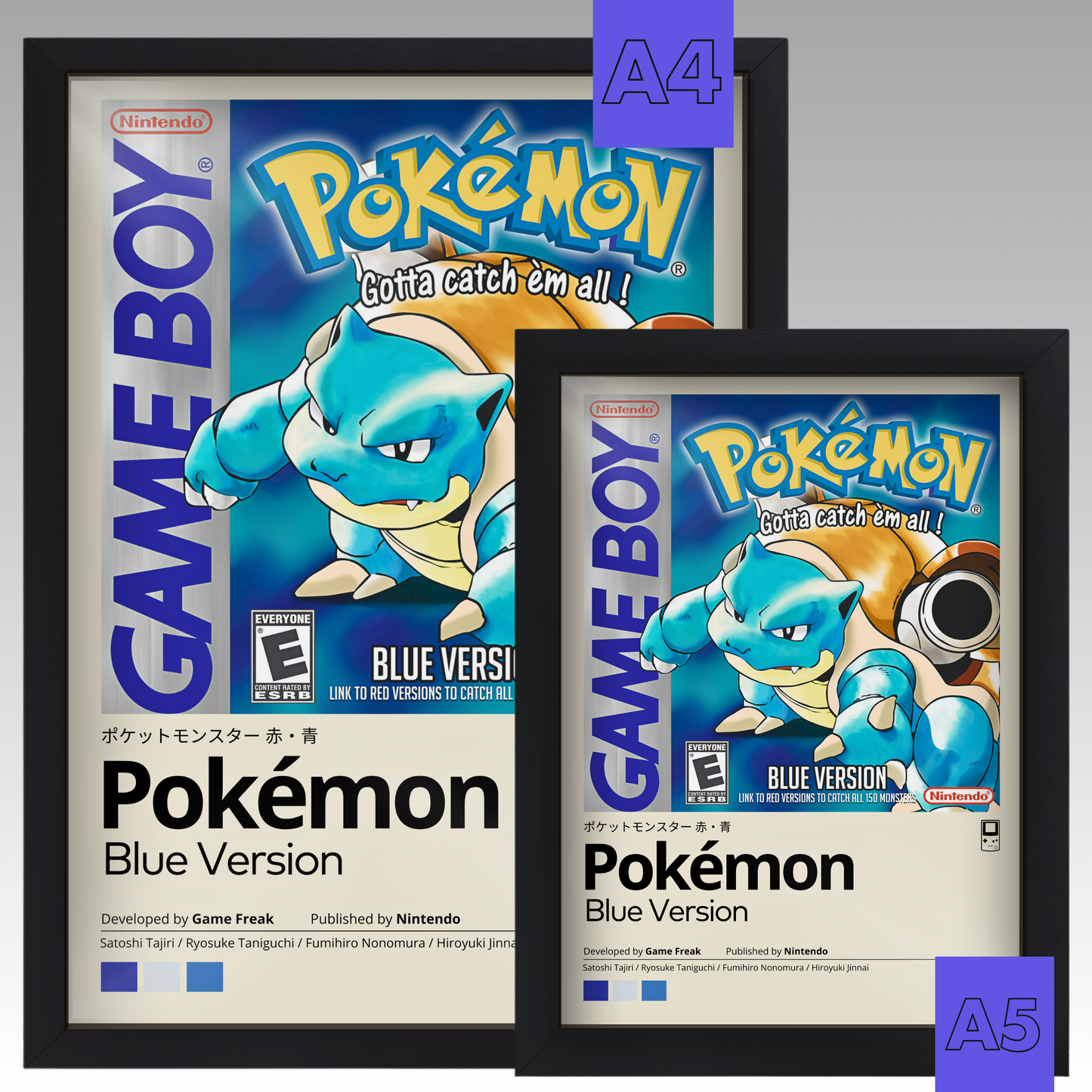 Quadro: Pokémon Blue (1996) - Quadraê