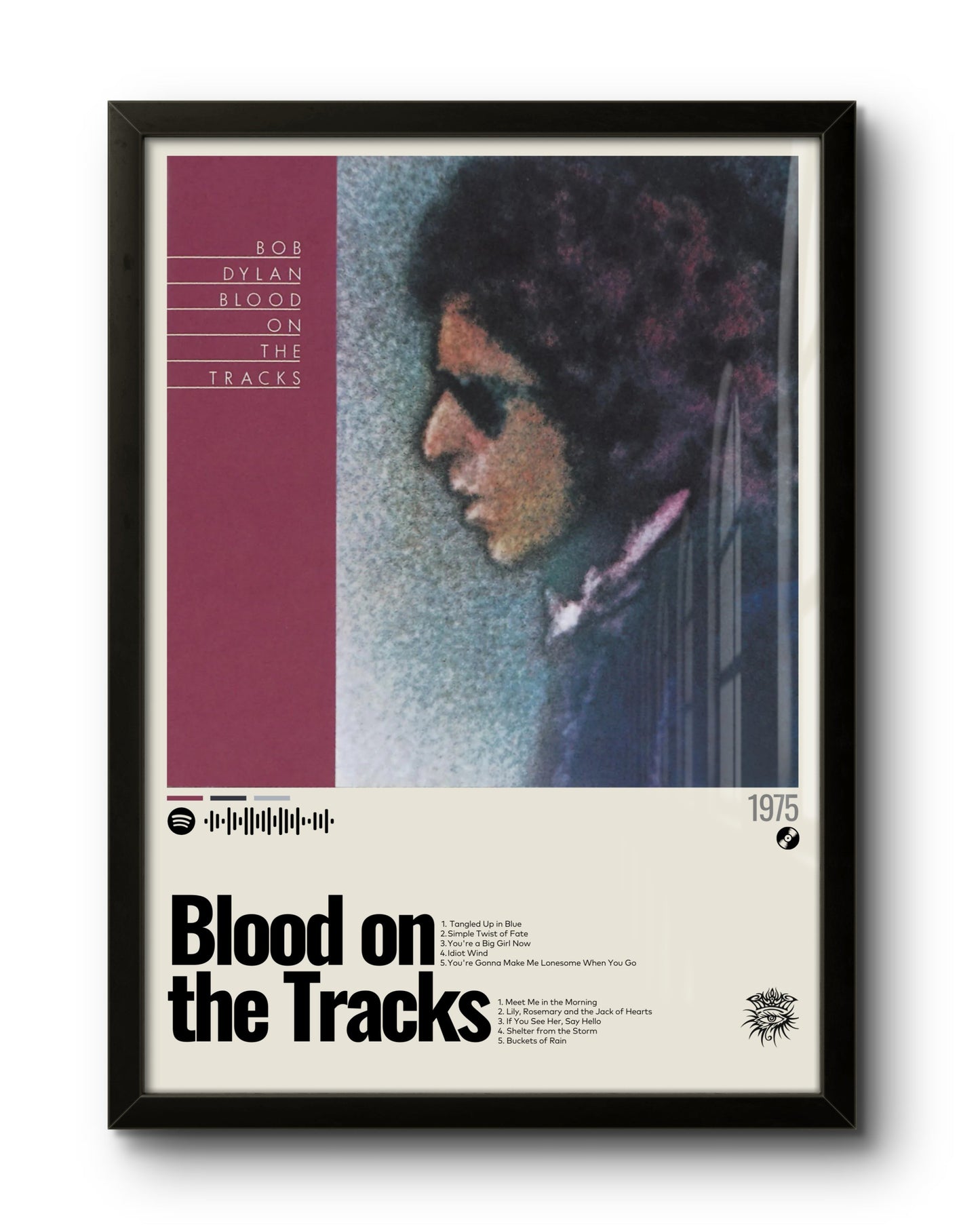 Quadro: Blood On The Tracks (1975) by Bob Dylan