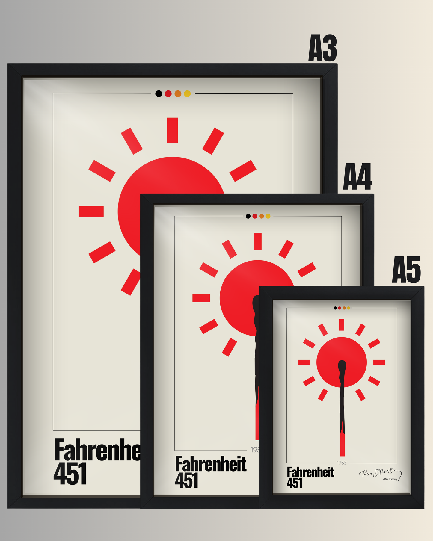 Quadro: Fahrenheit 451 (1953) by Ray Bradbury
