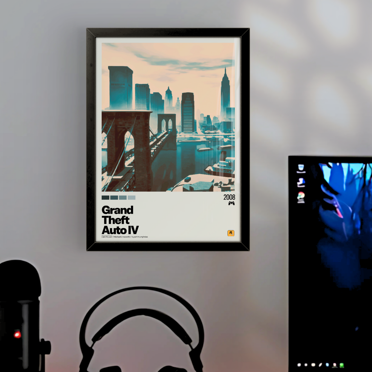 Quadro: Grand Theft Auto IV / GTA IV (2008) - Quadraê
