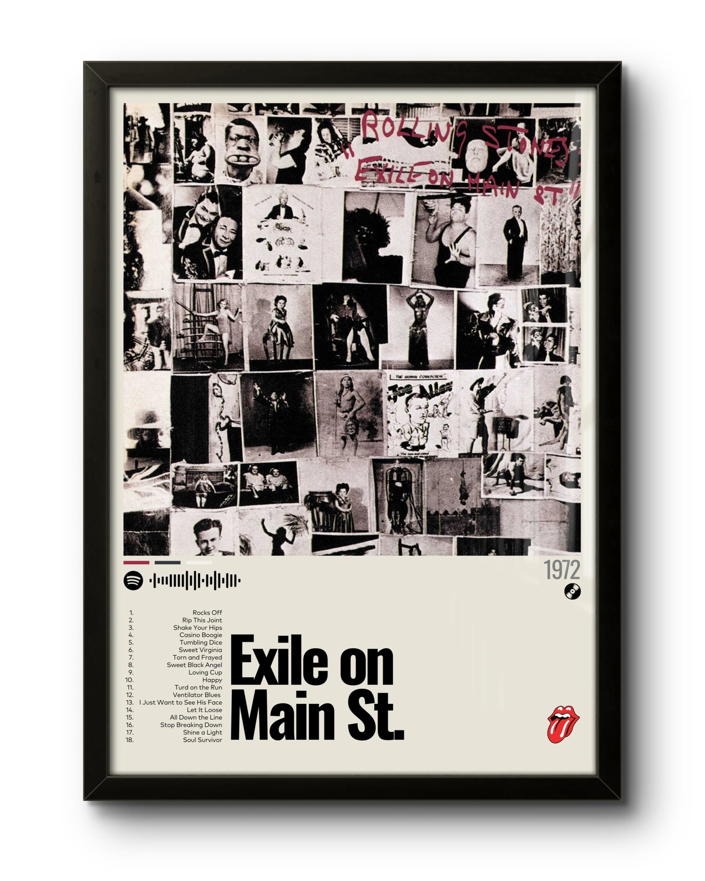 Quadro: Exile on Main St. (1972) by The Rolling Stones