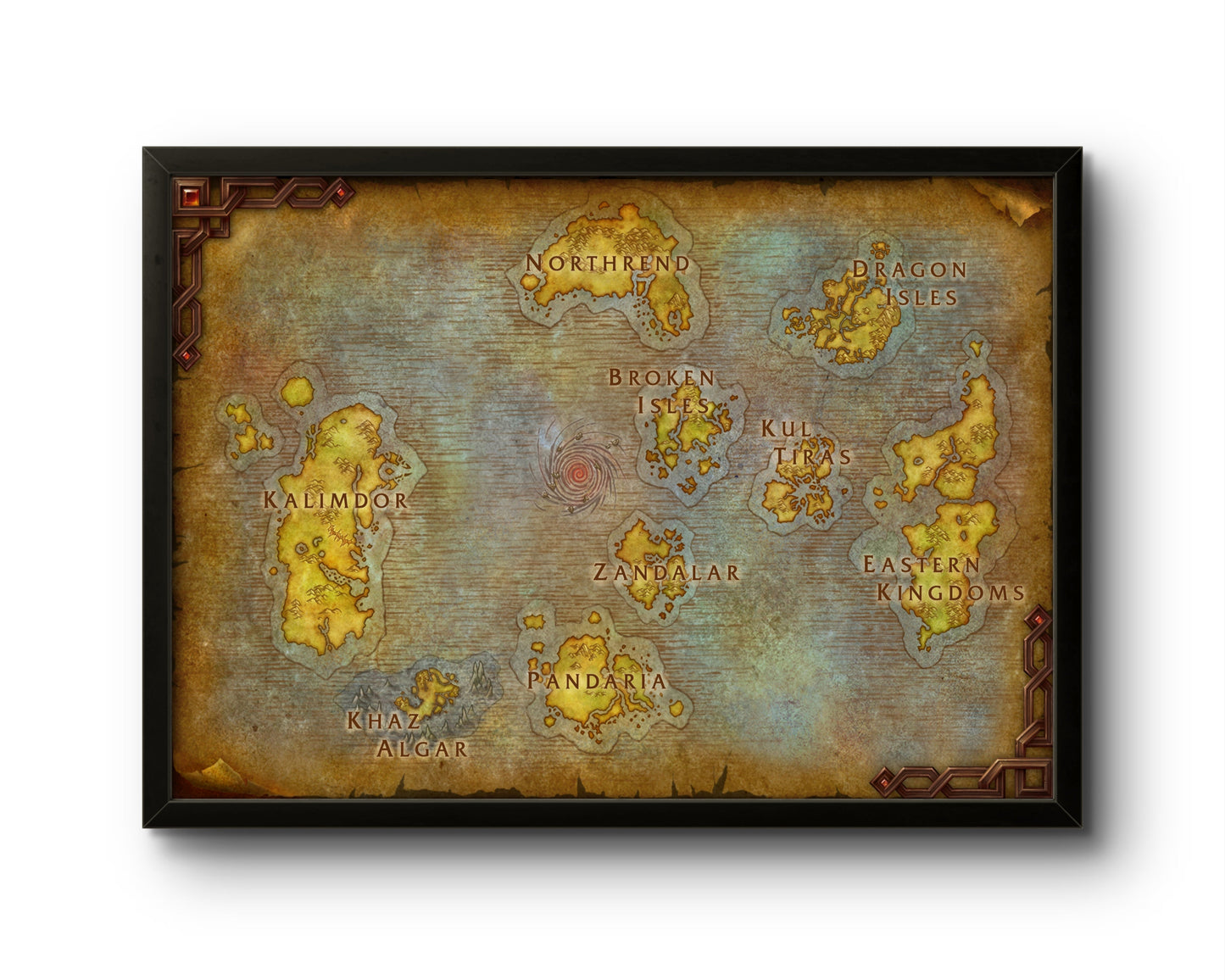 Quadro: Mapa Azeroth (World of Warcraft)