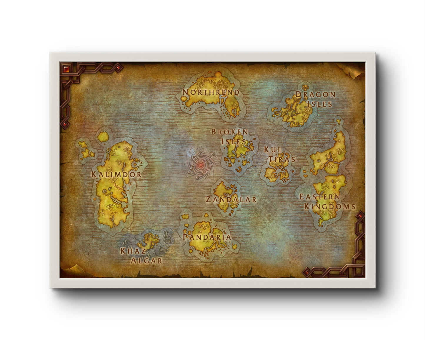 Quadro: Mapa Azeroth (World of Warcraft)