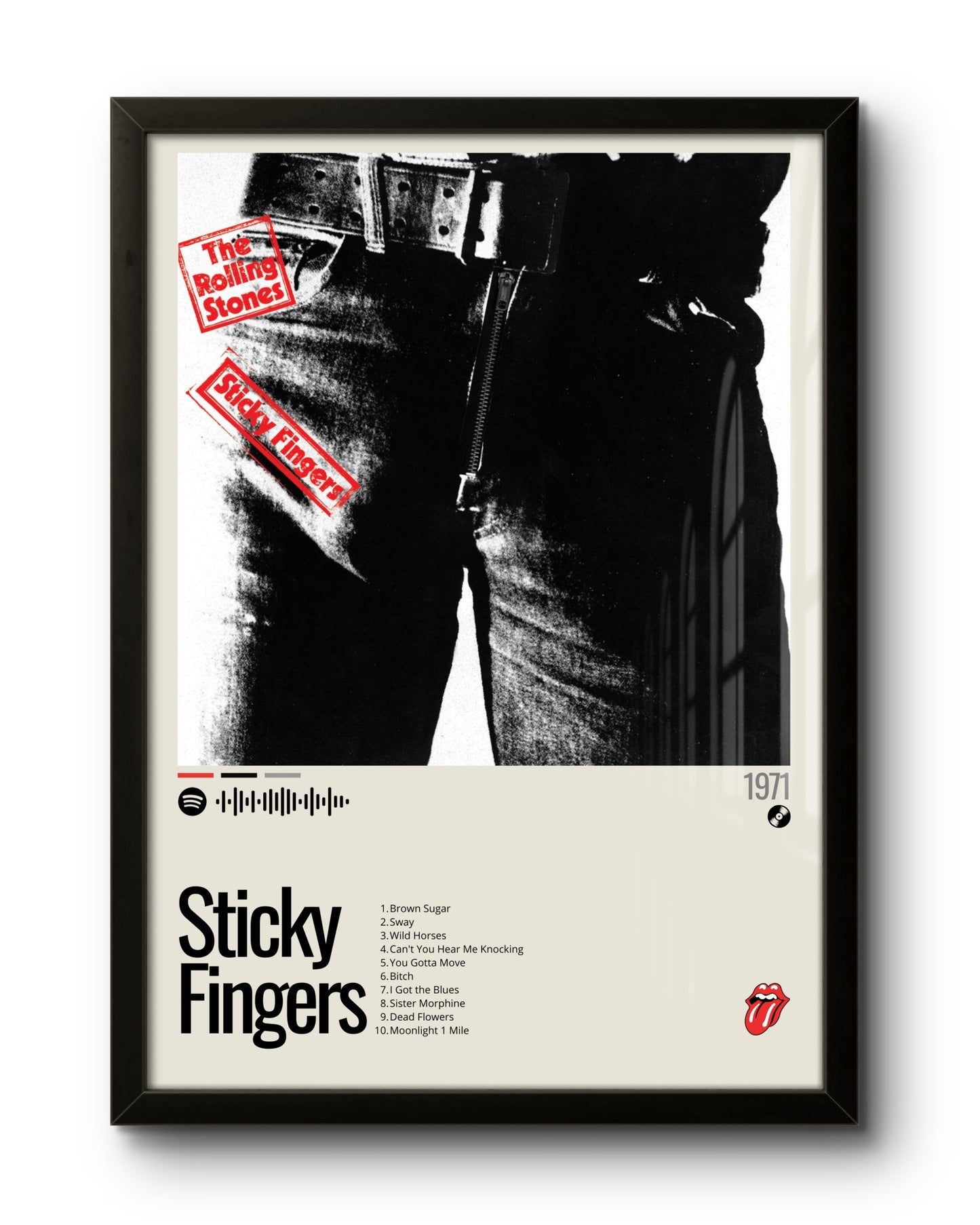 Quadro: Sticky Fingers (1971) by The Rolling Stones