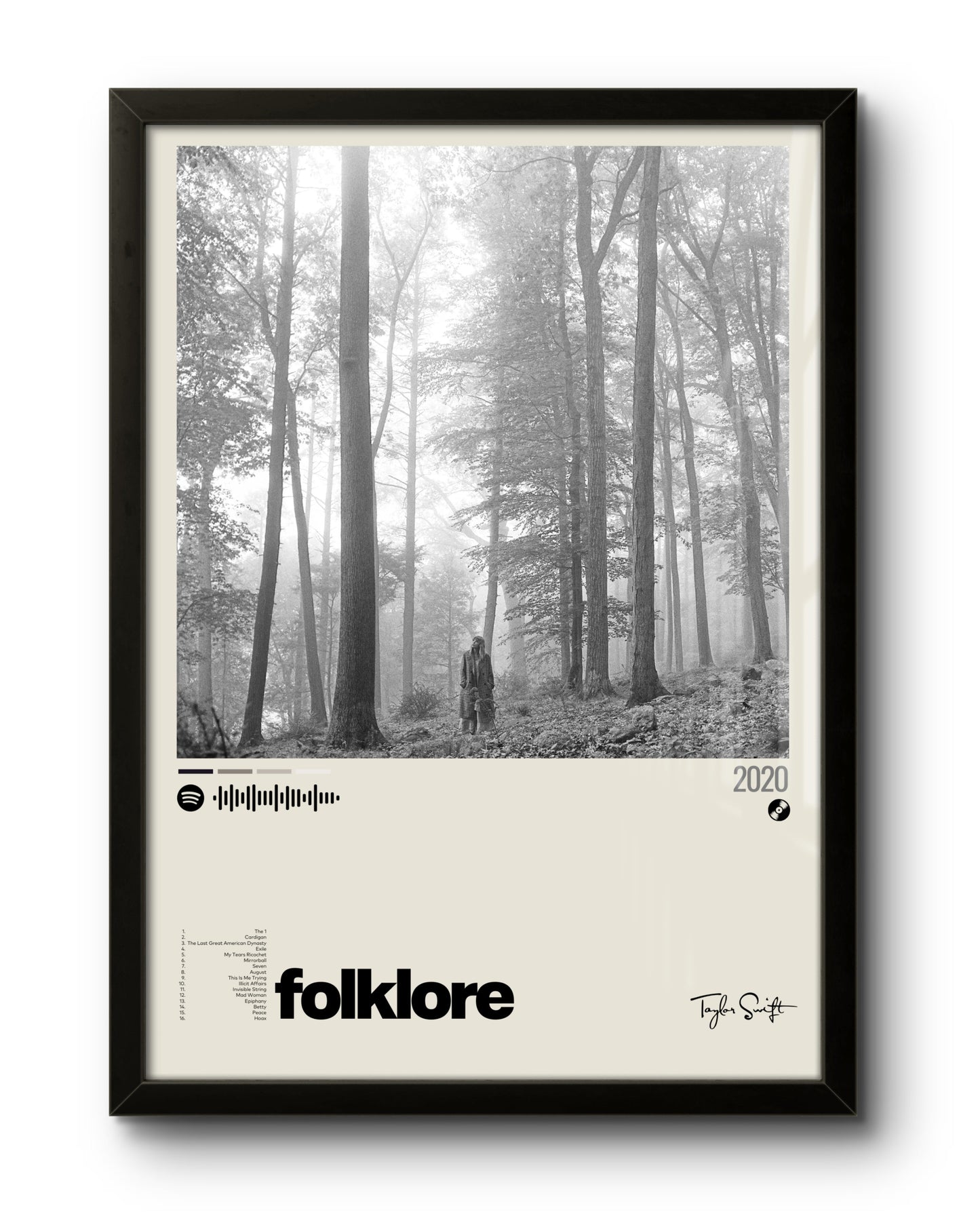 Quadro: folklore (2020) by Taylor Swift