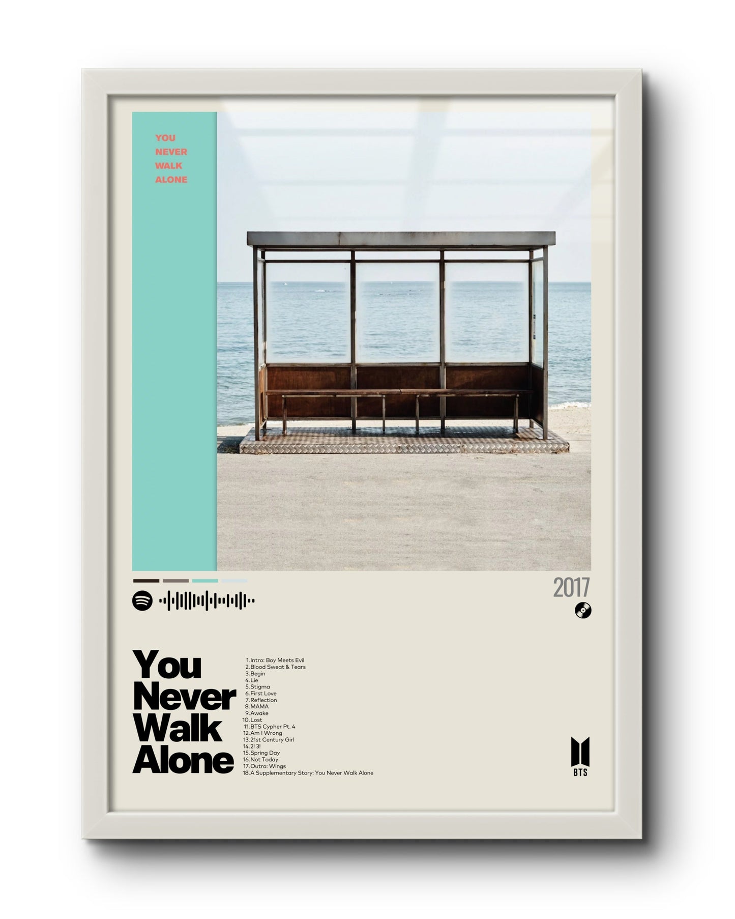 Quadro: You Never Walk Alone (2017) by BTS