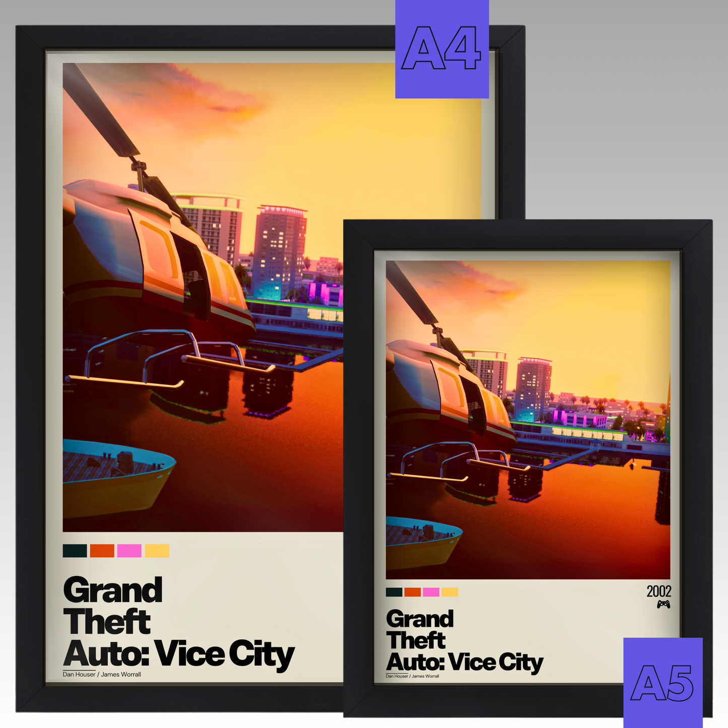 Quadro: Grand Theft Auto / GTA: Vice City (2002) - Quadraê