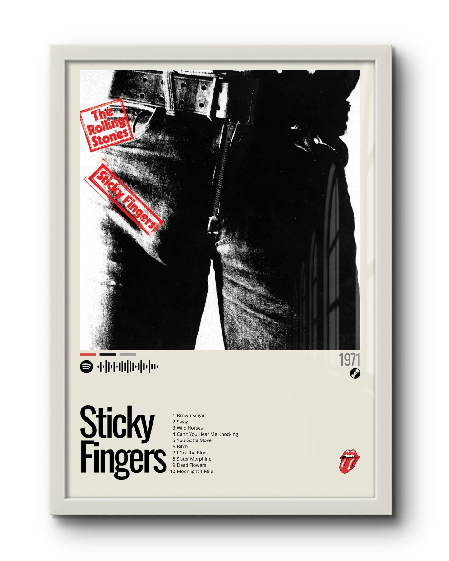 Quadro: Sticky Fingers (1971) by The Rolling Stones