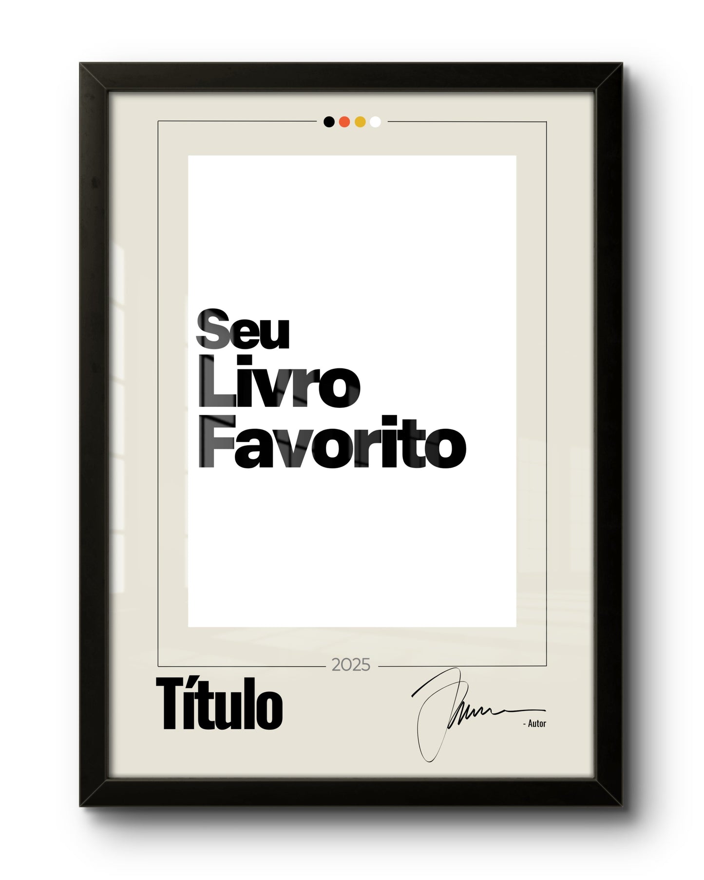 Quadro: PERSONALIZE Seu Livro (2025)