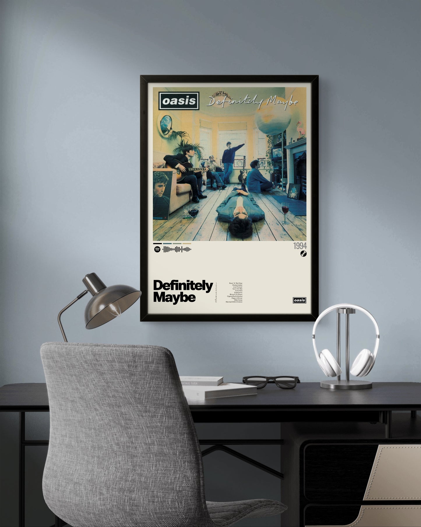 Quadro: Definitely Maybe (1994) by Oasis