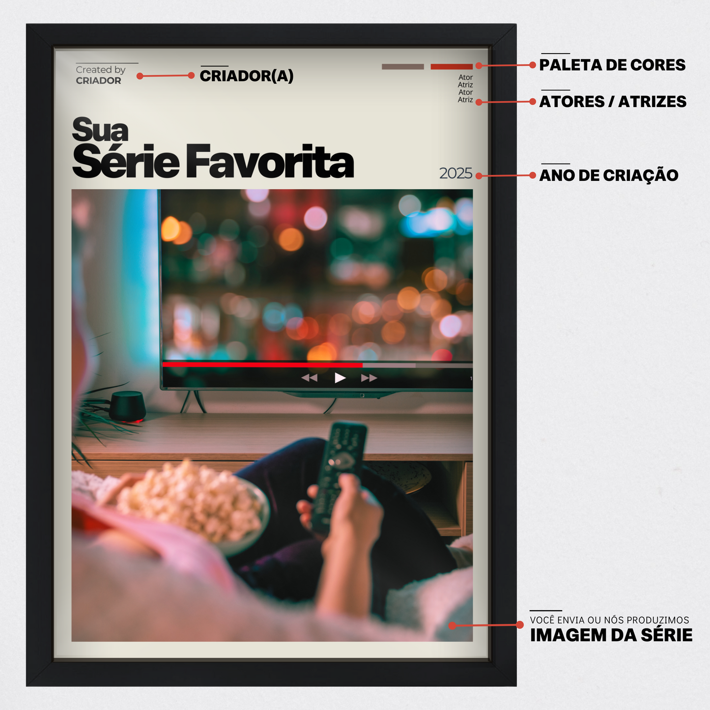 Quadro: PERSONALIZE Sua Série (2025)