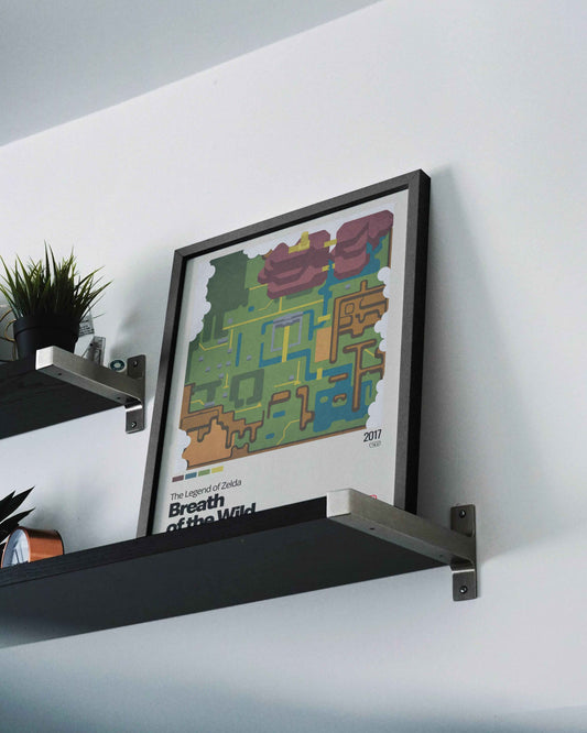 Quadro: Mapa Hyrule - Breath of the Wild (The Legend of Zelda)