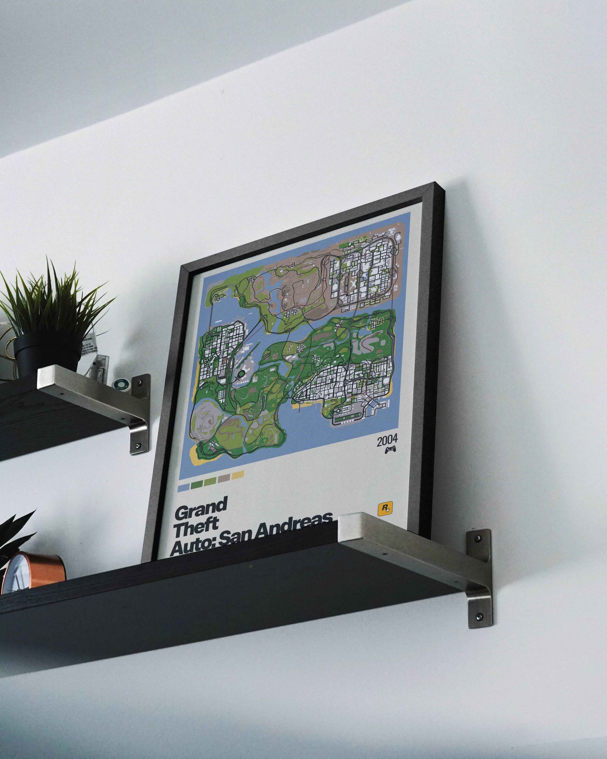 Quadro: Mapa Grand Theft Auto: San Andreas (GTA: San Andreas)