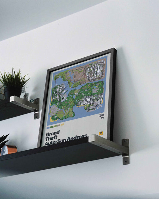 Quadro: Mapa Grand Theft Auto: San Andreas (GTA: San Andreas)