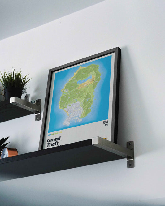 Quadro: Mapa Grand Theft Auto V (GTA V)