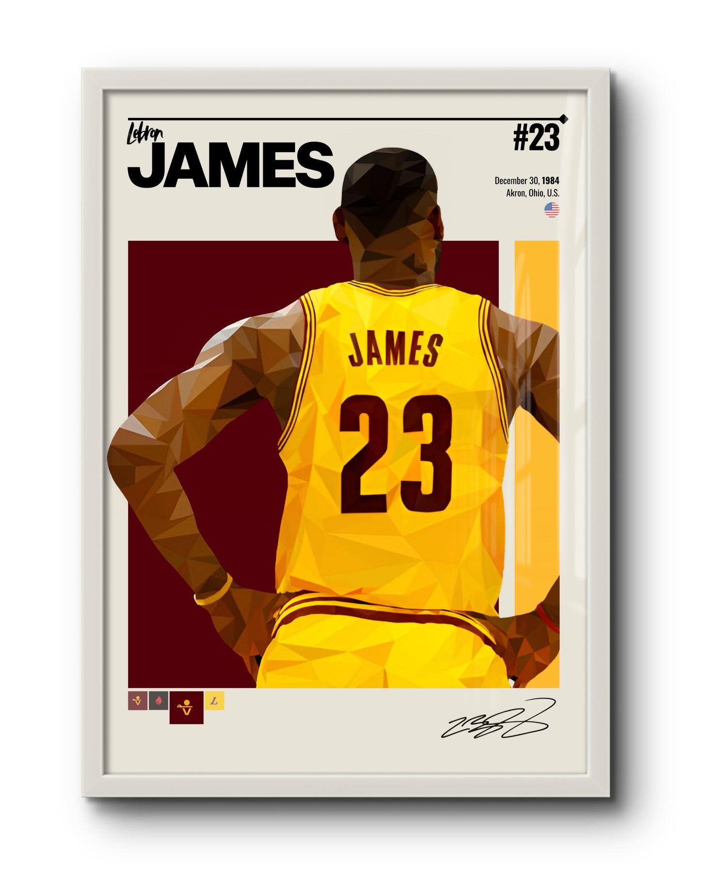 Quadro: Lebron James / Cleveland Cavaliers (NBA)