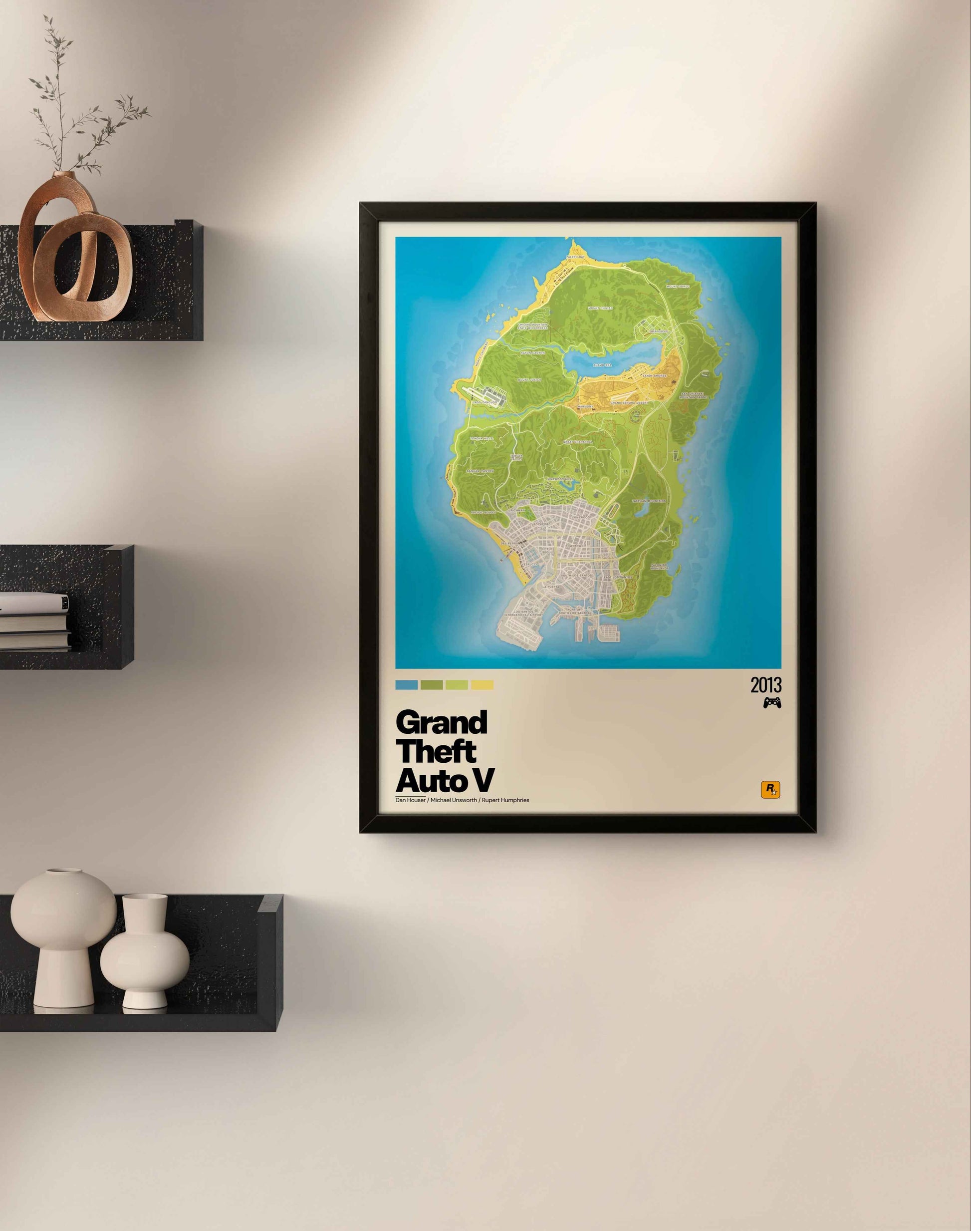 Quadro: Mapa Grand Theft Auto V (GTA V)