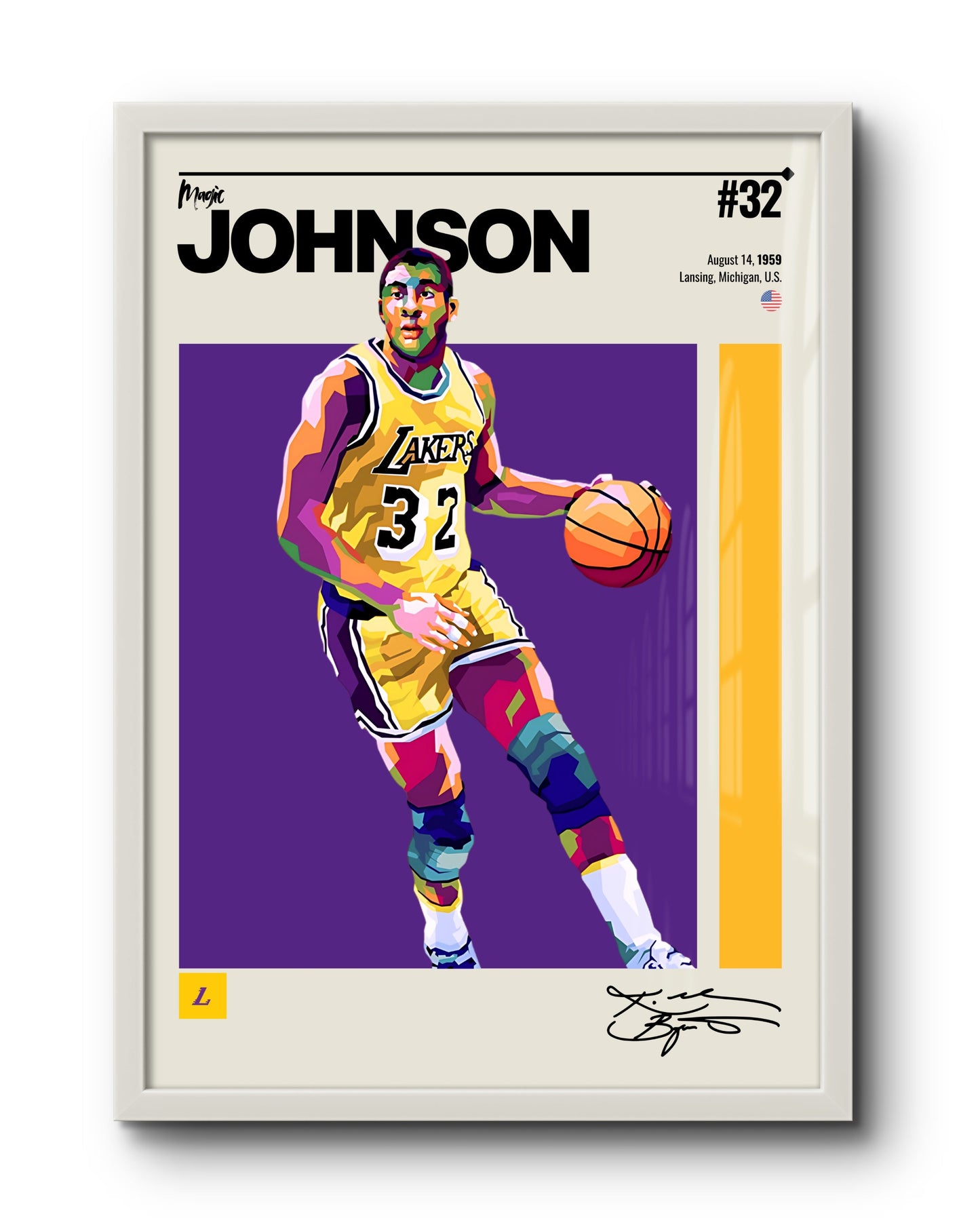 Quadro: Magic Johnson / Los Angeles Lakers (NBA)