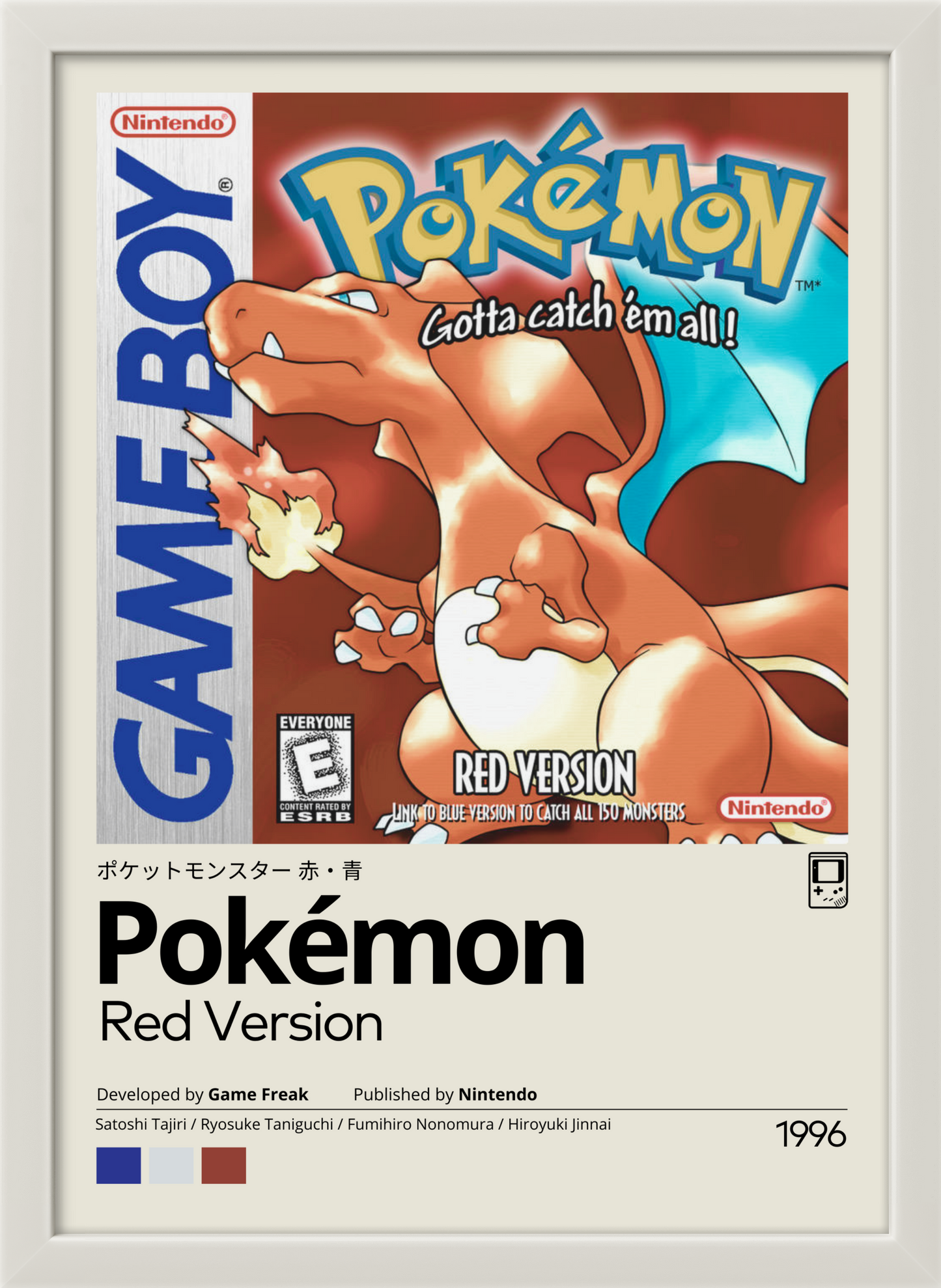 Quadro: Pokémon Red (1996)