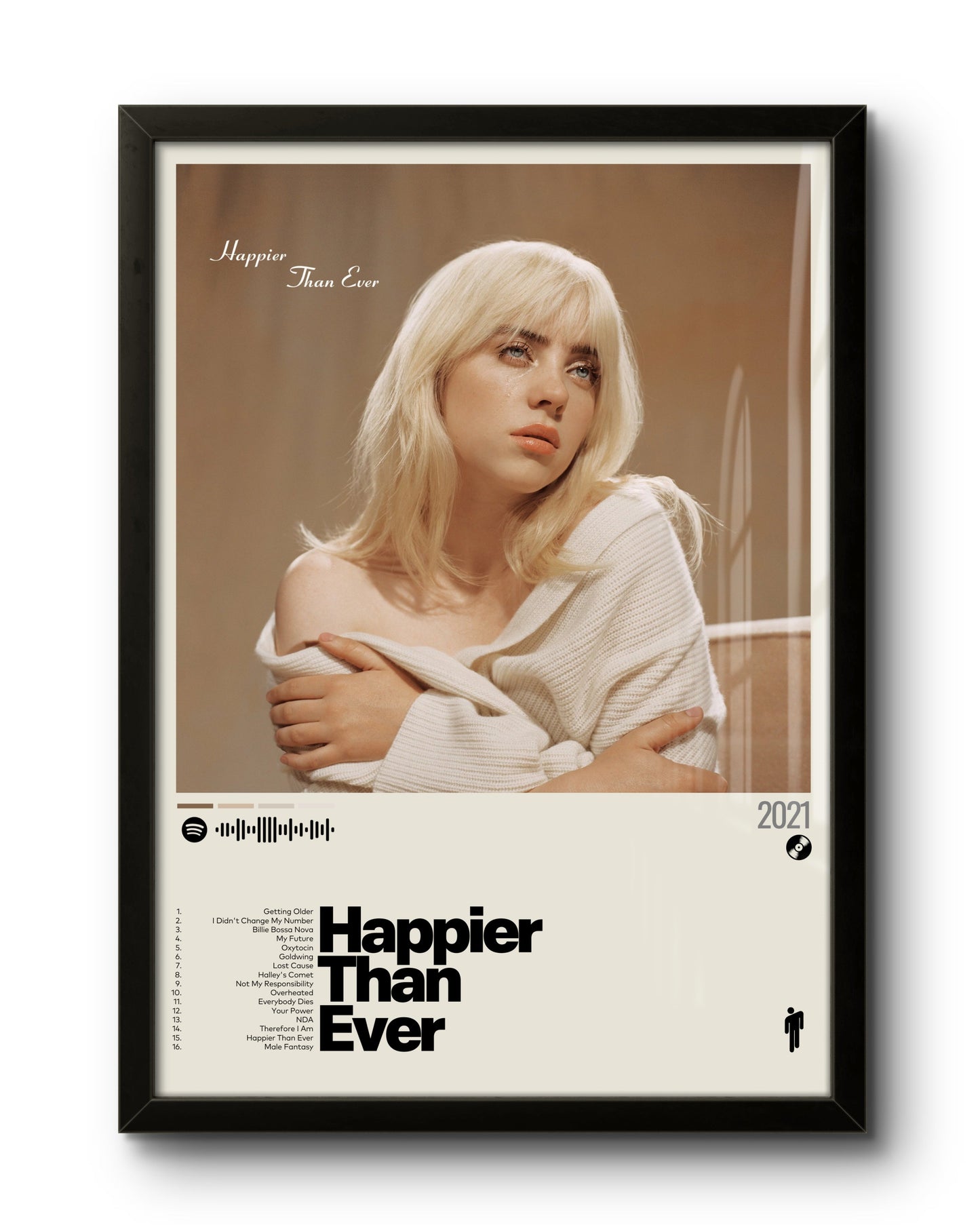 Quadro: Happier Than Ever (2021) by Billie Eilish