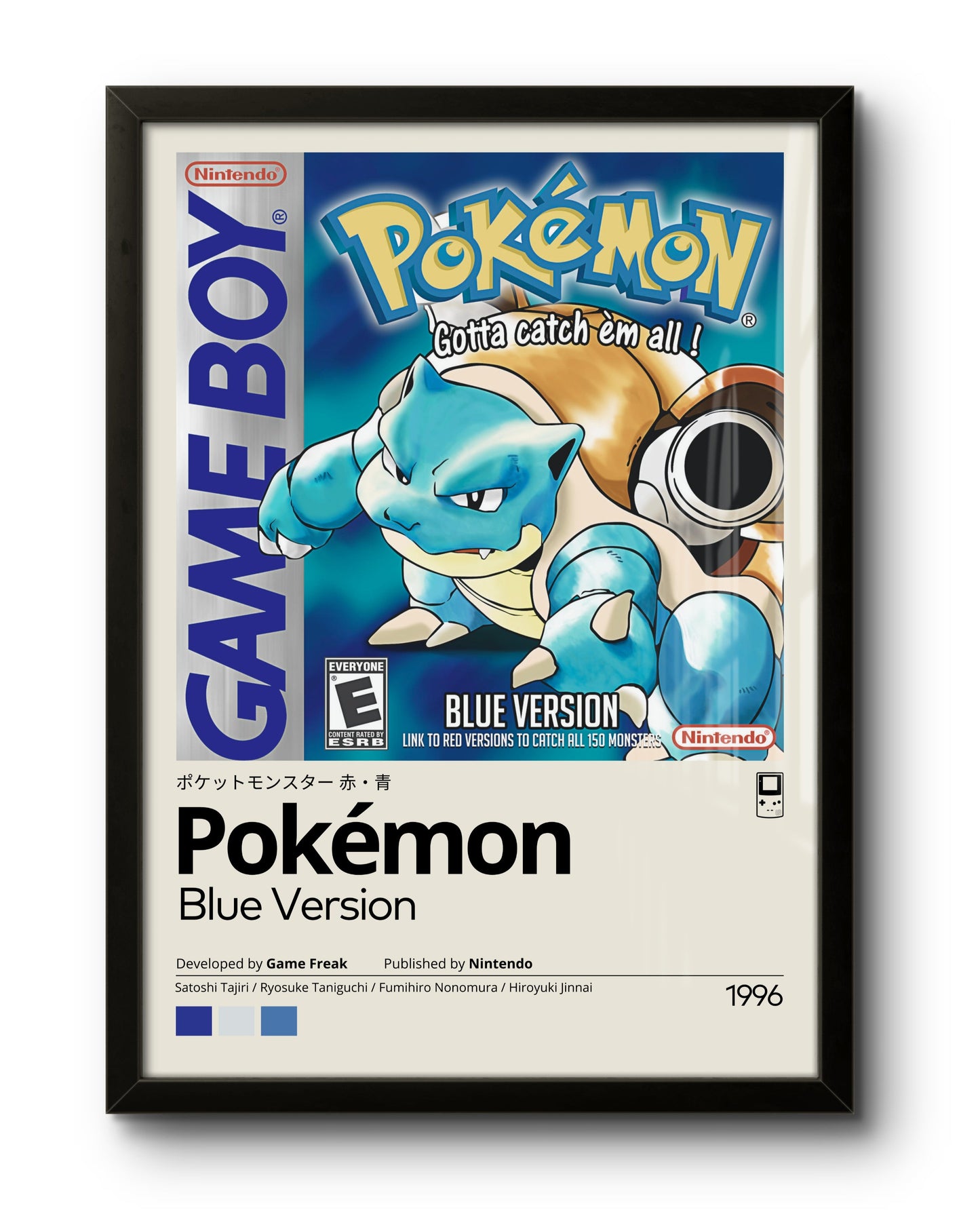 Quadro: Pokémon Blue (1996)