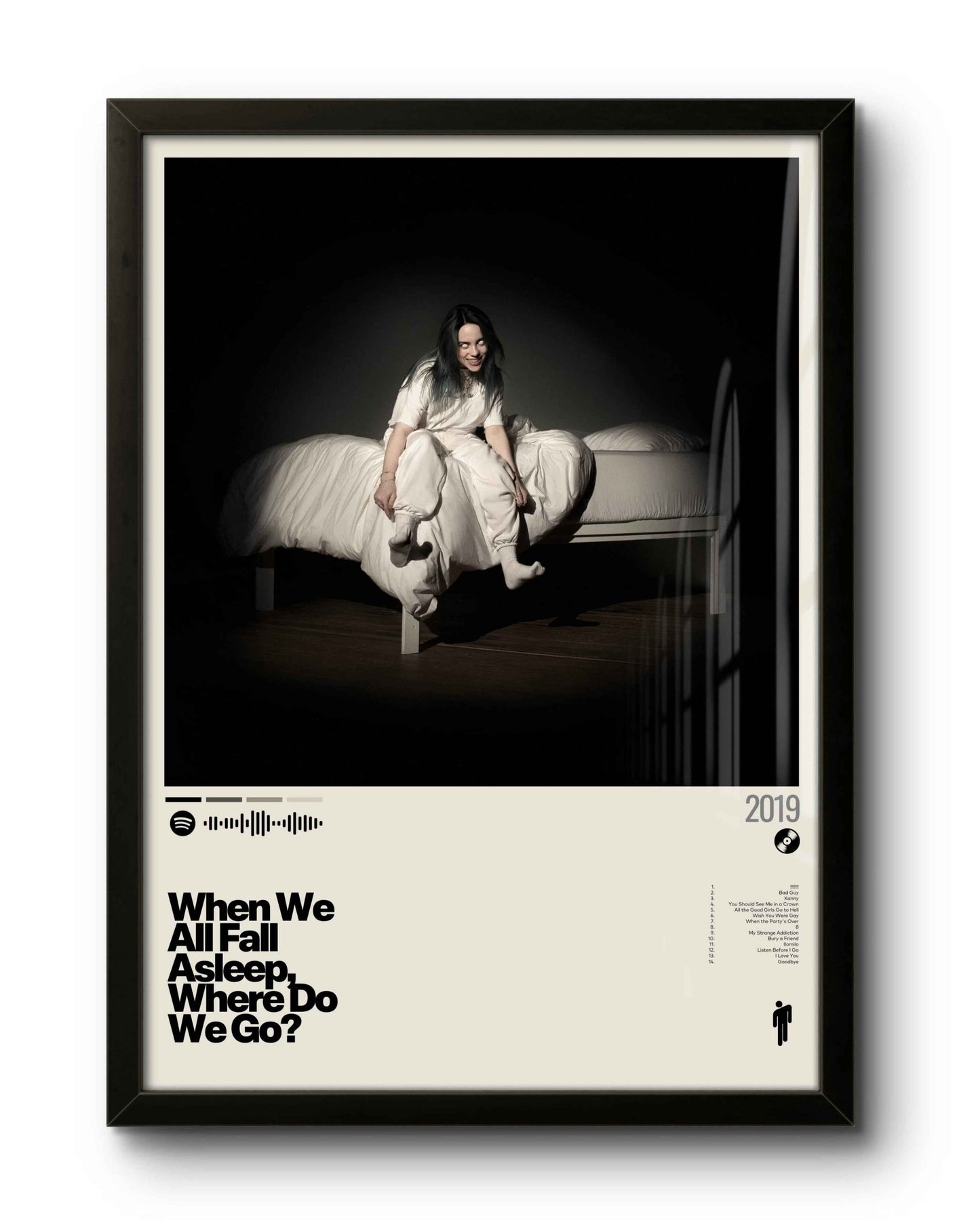 Quadro: When We All Fall Asleep, Where Do We Go? (2019) by Billie Eilish