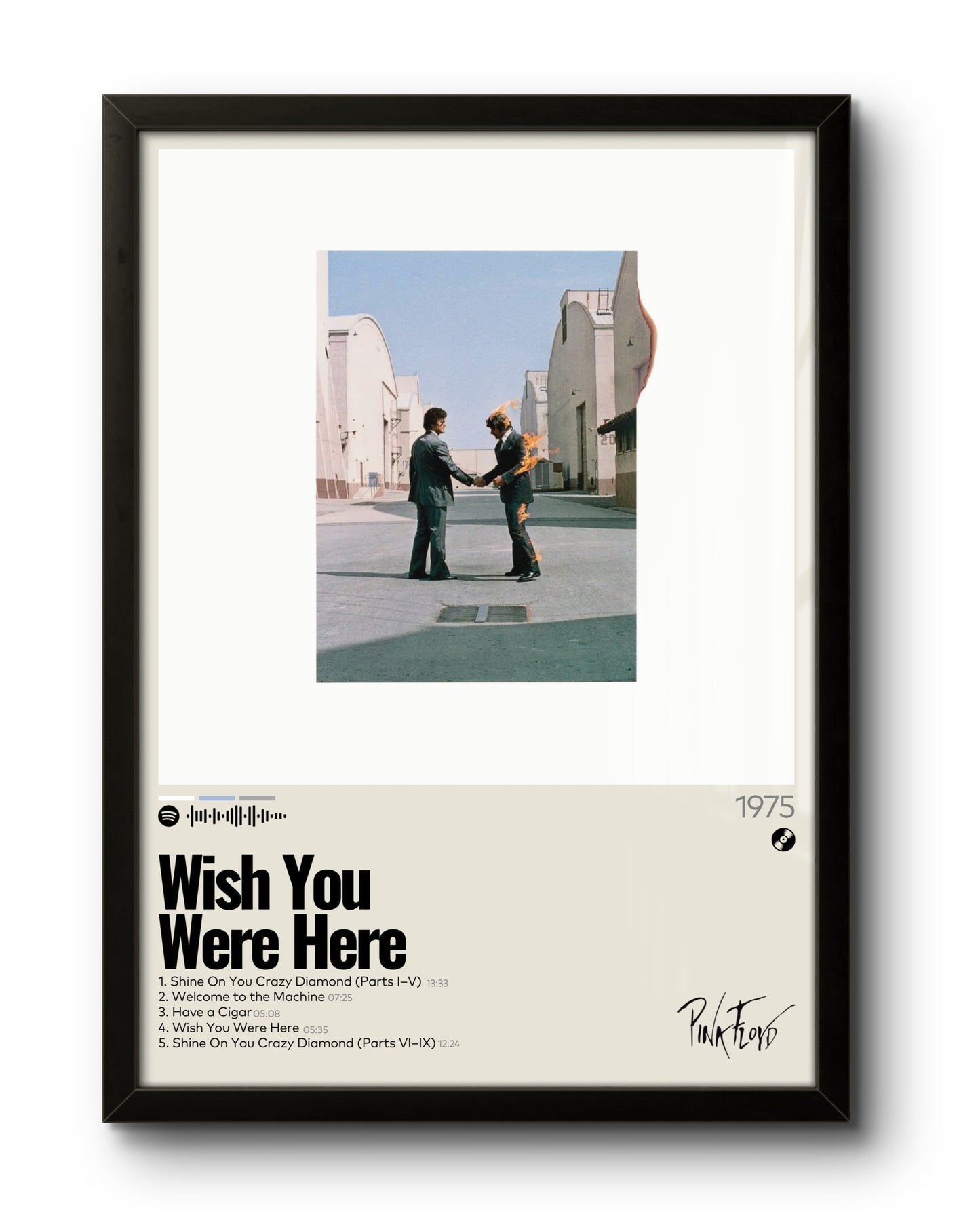 Quadro: Wish You Were Here (1975) by Pink Floyd