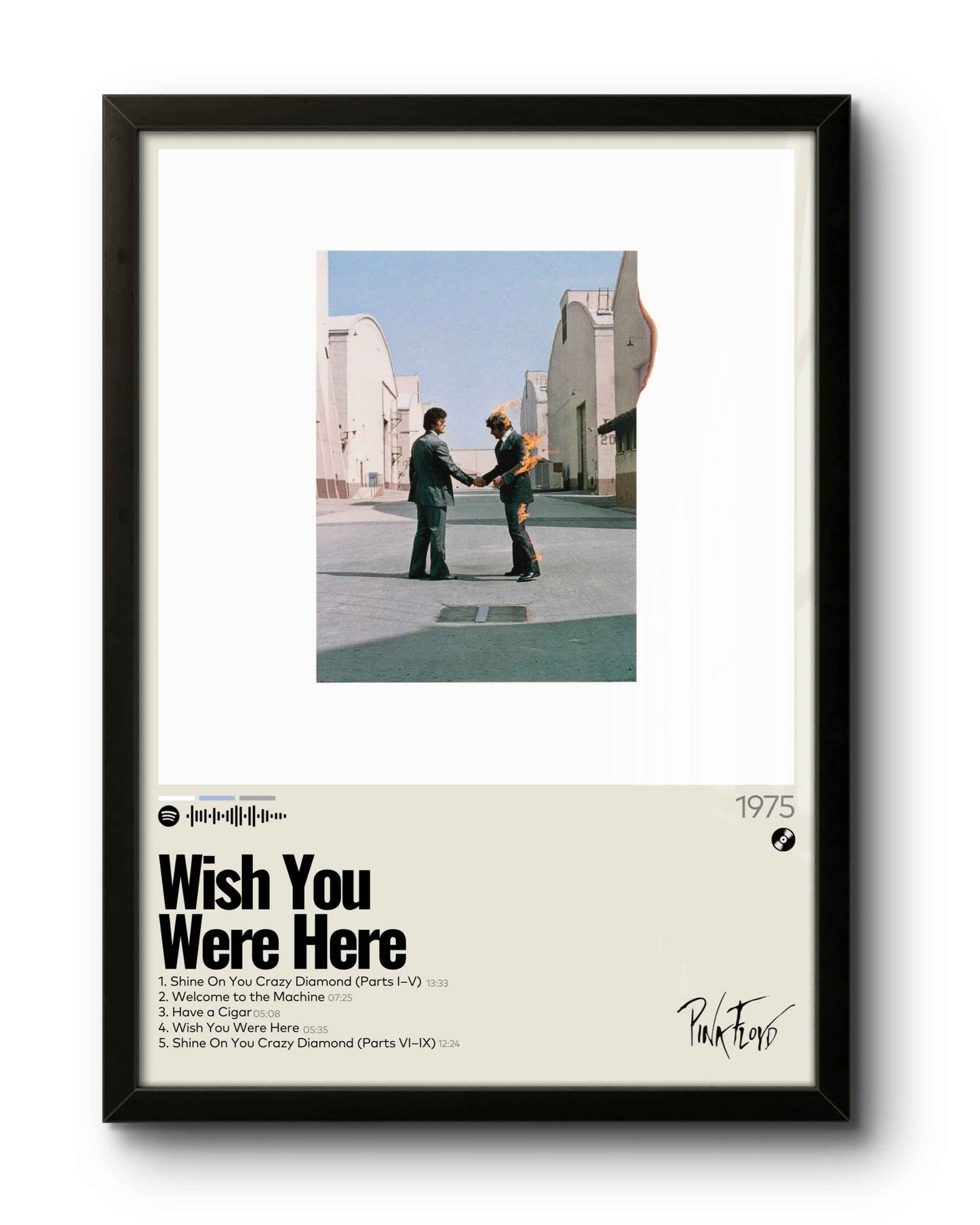 Quadro: Wish You Were Here (1975) by Pink Floyd