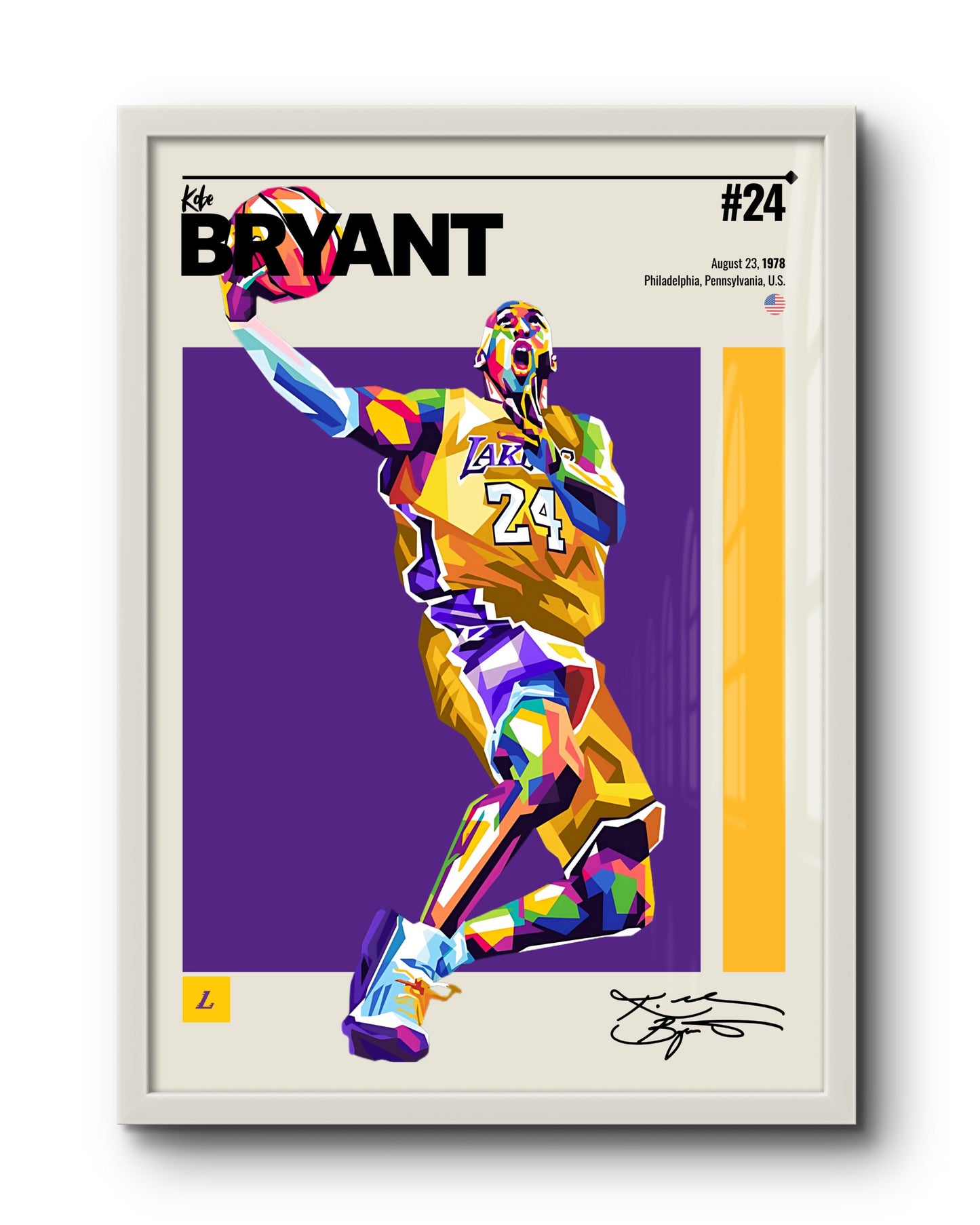 Quadro: Kobe Bryant / Los Angeles Lakers (NBA)