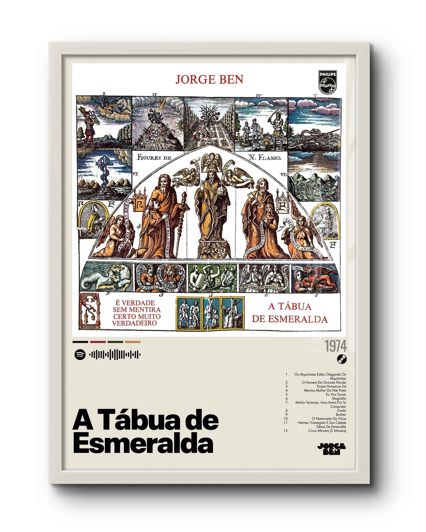 Quadro: A Tábua de Esmeralda (1974) por Jorge Ben