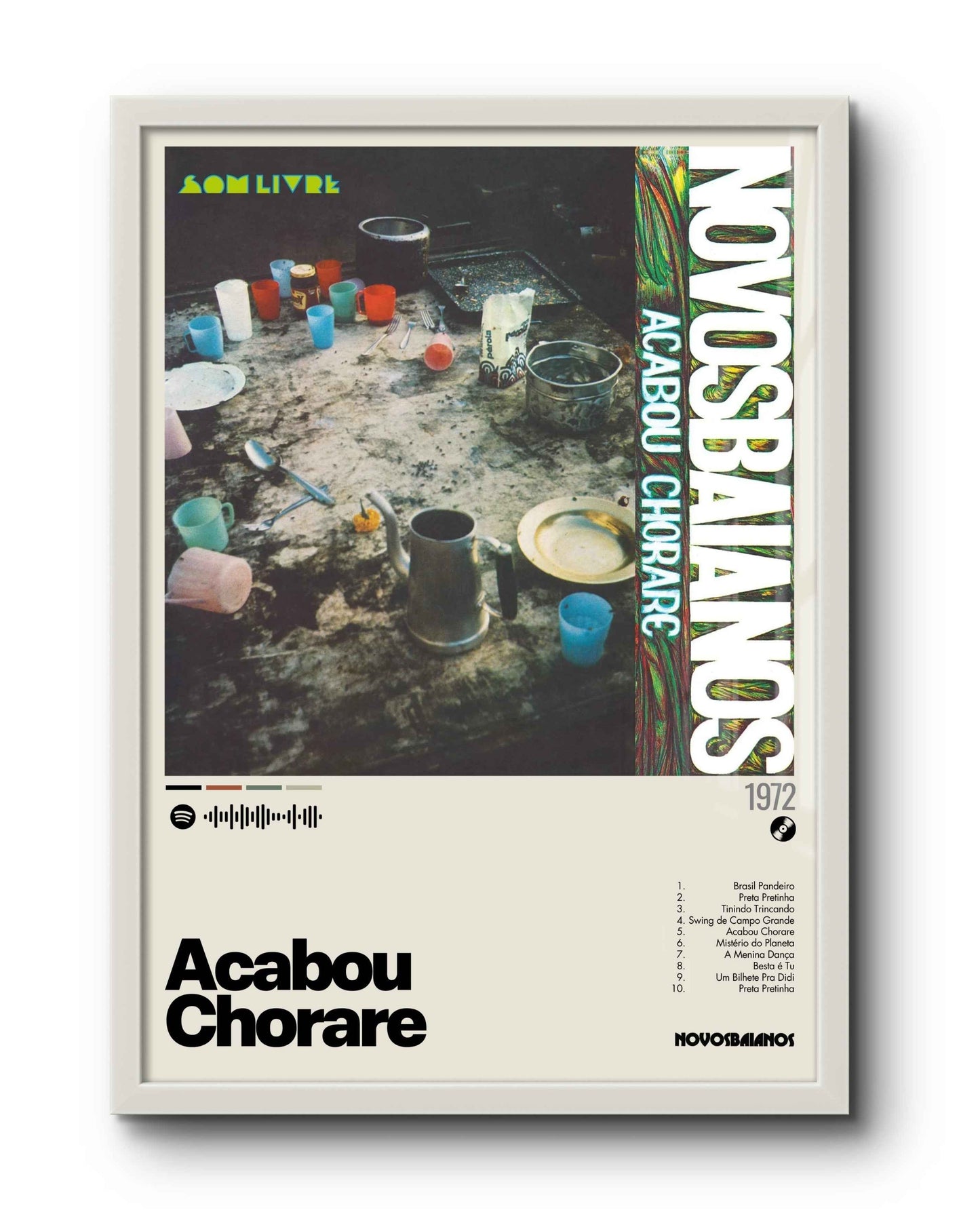 Quadro: Acabou Chorare (1972) por Novos Baianos