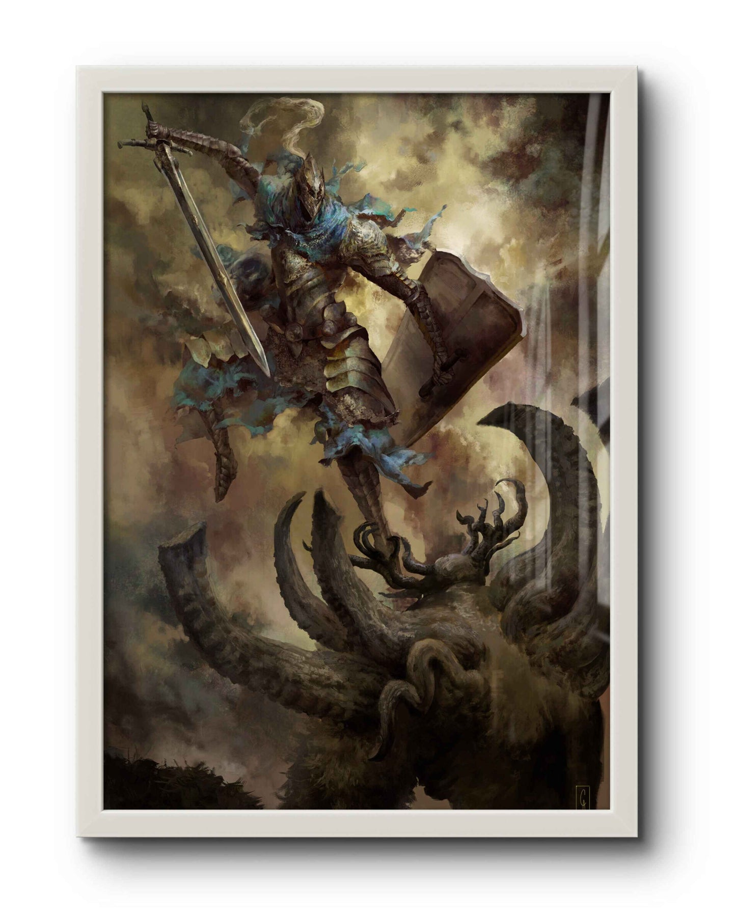 Quadro: Artorias / Full Canvas (Dark Souls) - Quadraê