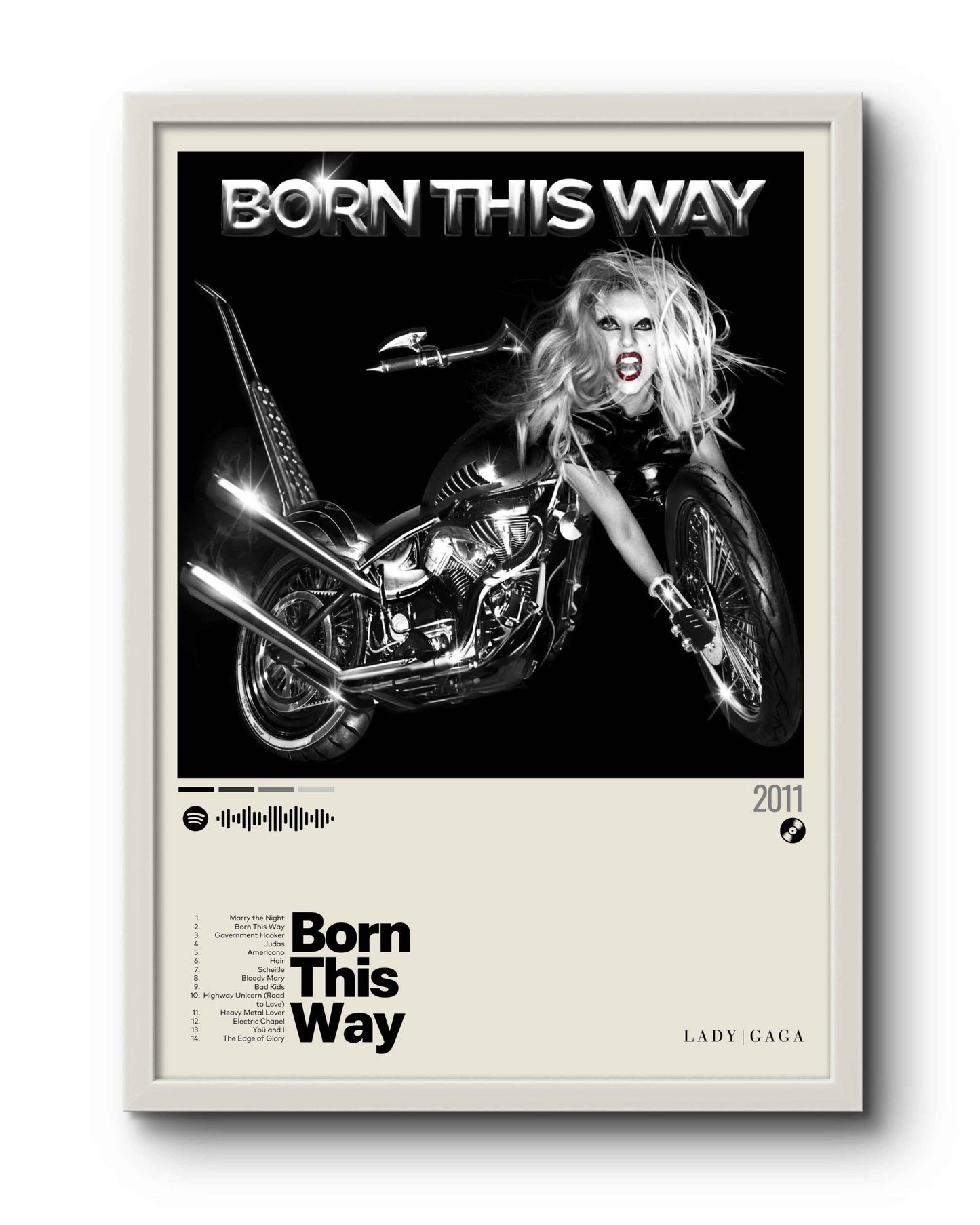 Quadro: Born This Way (2011) by Lady Gaga