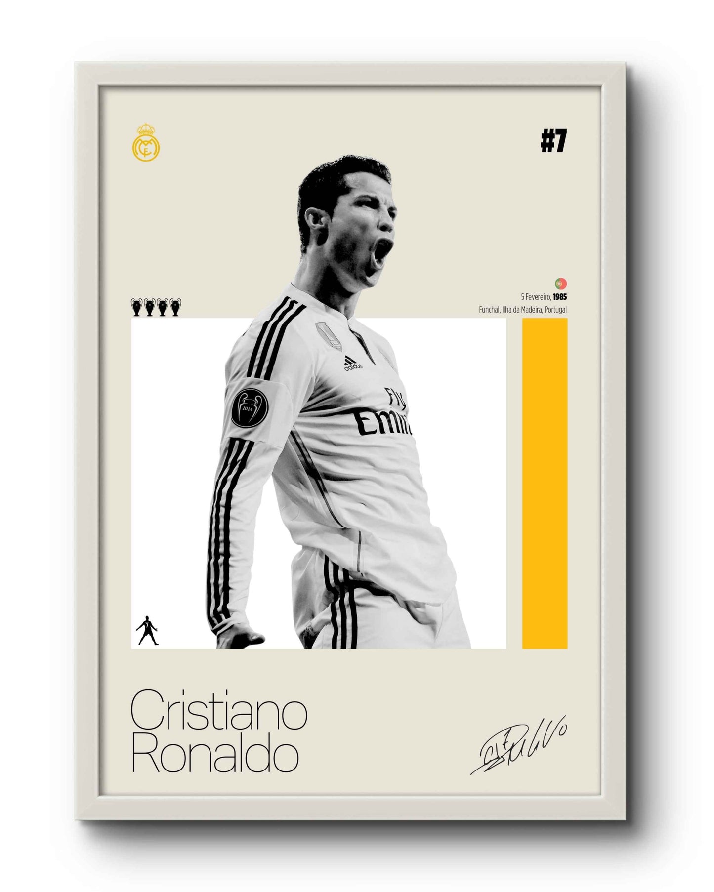 Quadro: Cristiano Ronaldo (RMA)