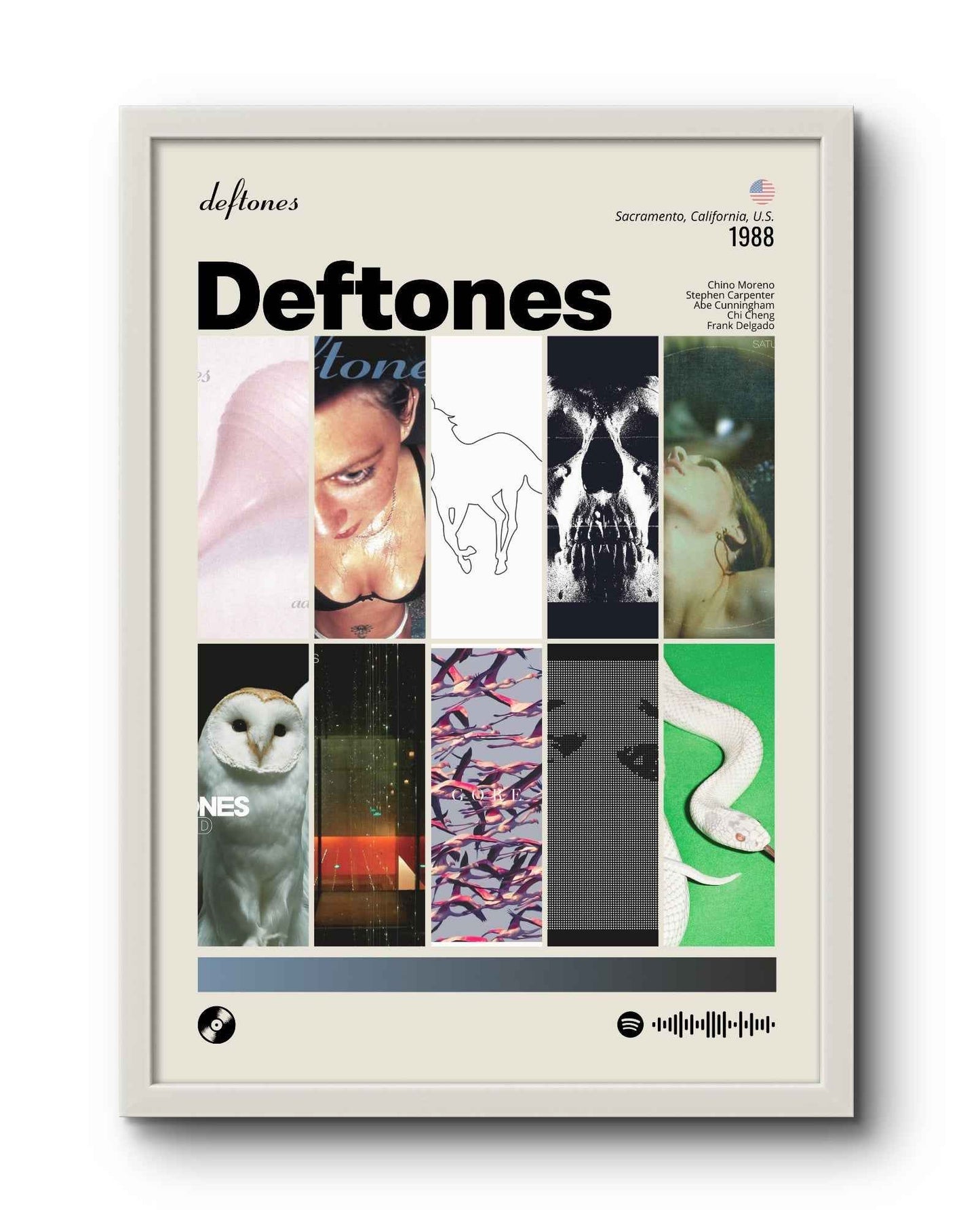 Quadro: Deftones / Discografia (1988)