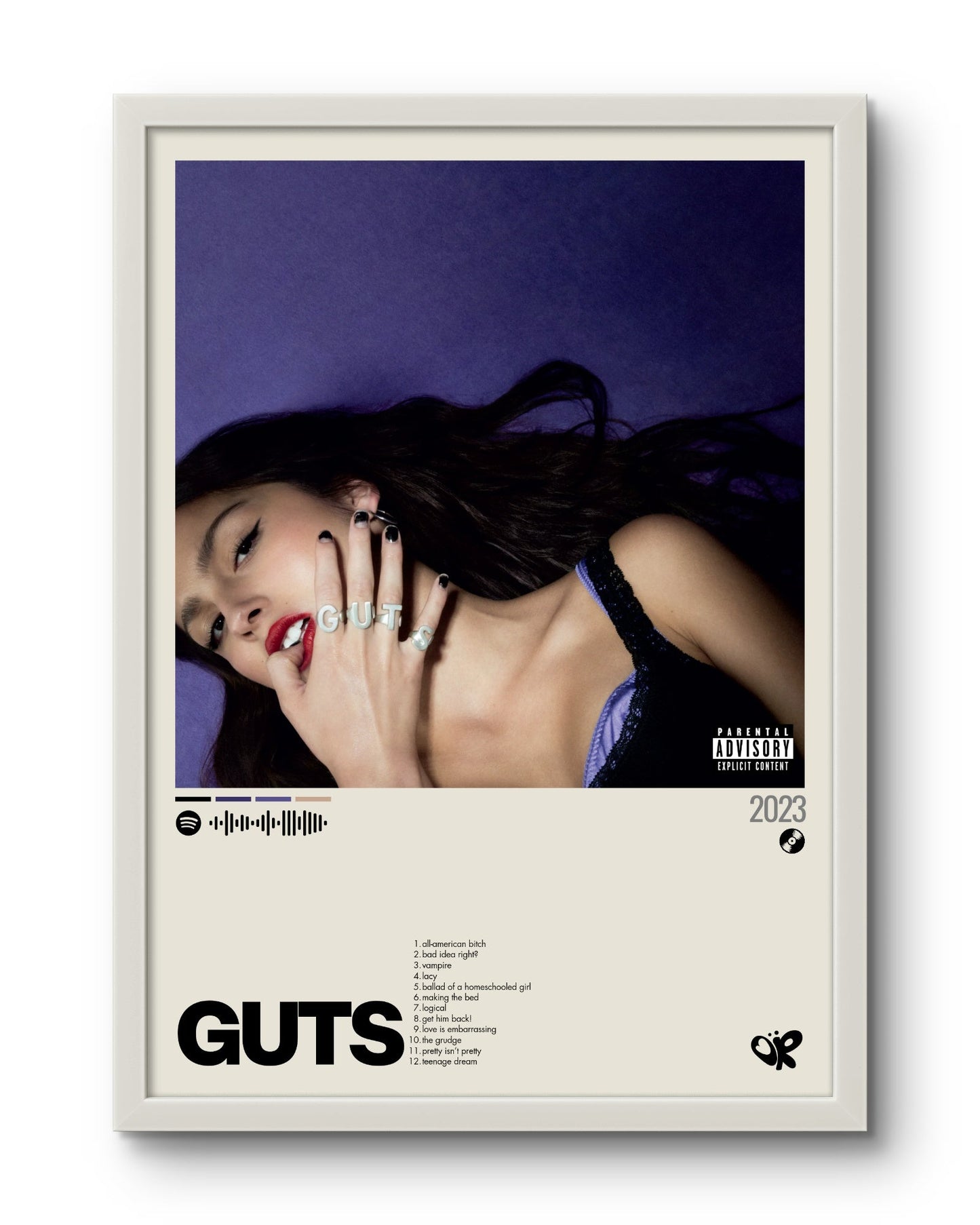 Quadro: Guts (2023) by Olivia Rodrigo - Quadraê