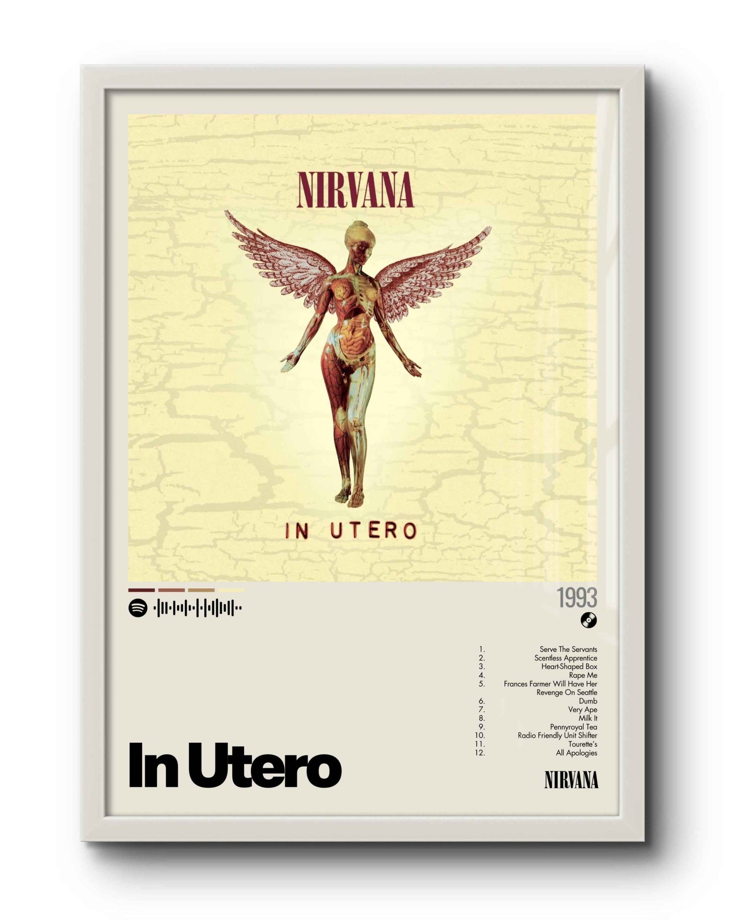Quadro: In Utero (1993) by Nirvana