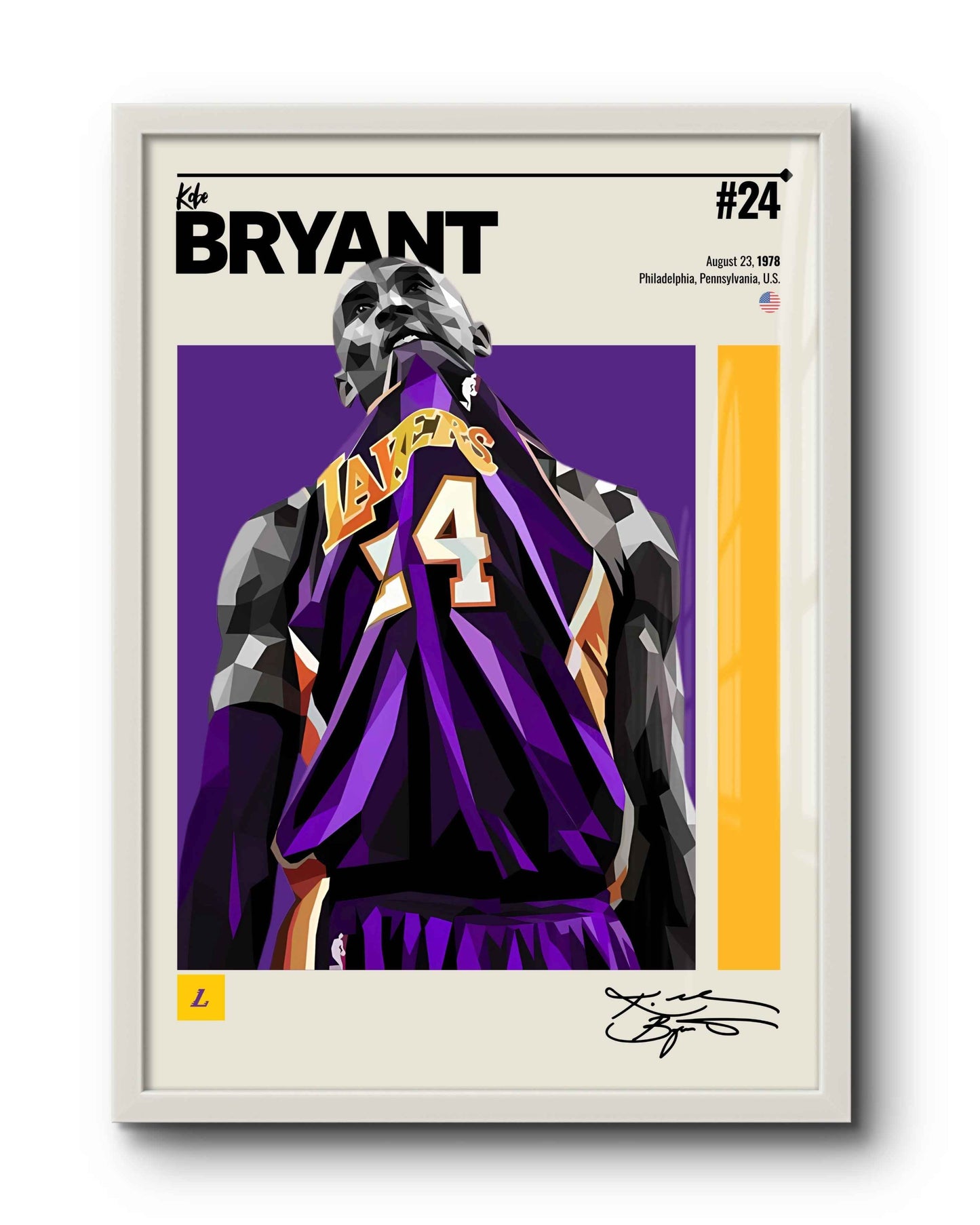 Quadro: Kobe Bryant / Los Angeles Lakers (NBA) v2