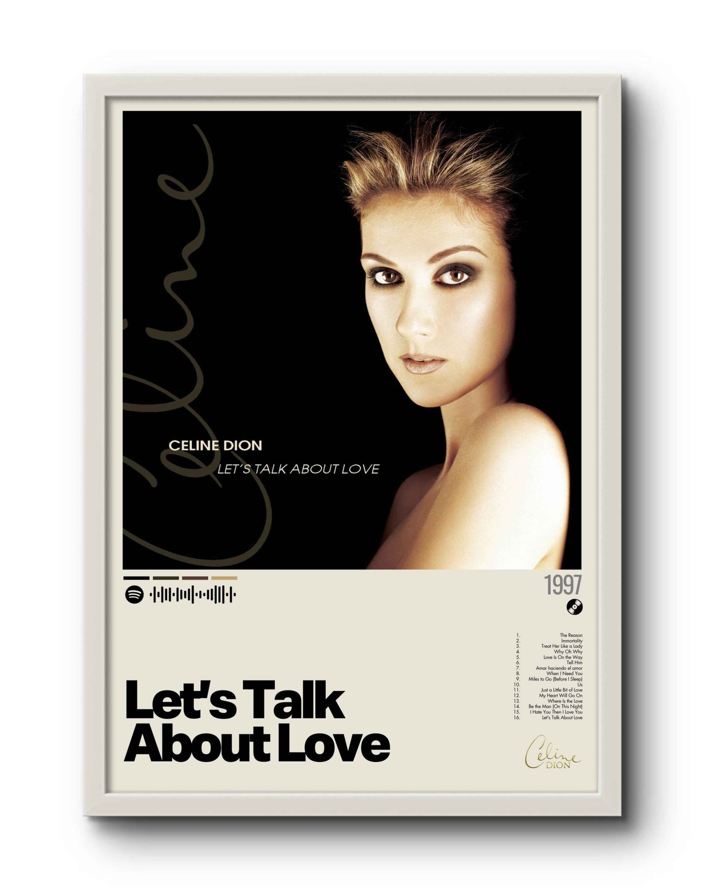Quadro: Let's Talk About Love (1997) by Celine Dion